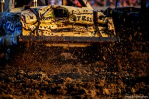 (Trent Nelson  |  The Salt Lake Tribune) Punishment at the Peak, a demolition derby in Grantsville on Saturday, Aug. 7, 2021.