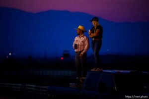 (Trent Nelson  |  The Salt Lake Tribune) Punishment at the Peak, a demolition derby in Grantsville on Saturday, Aug. 7, 2021.