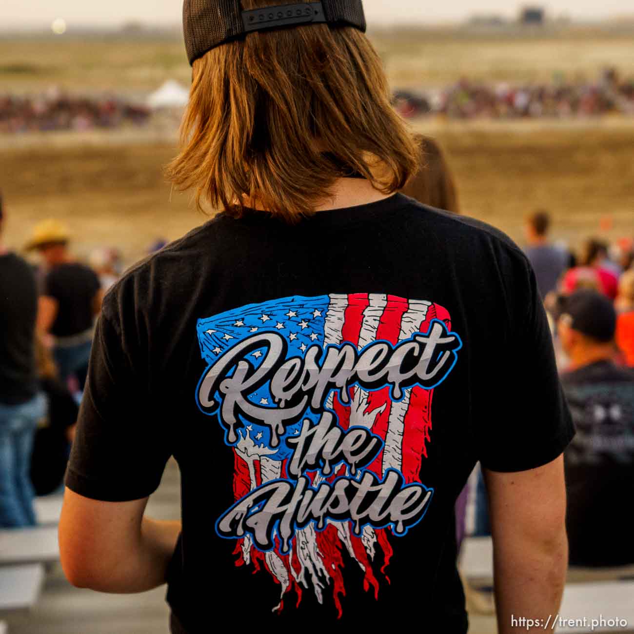 (Trent Nelson  |  The Salt Lake Tribune) Respect the hustle. Punishment at the Peak, a demolition derby in Grantsville on Saturday, Aug. 7, 2021.