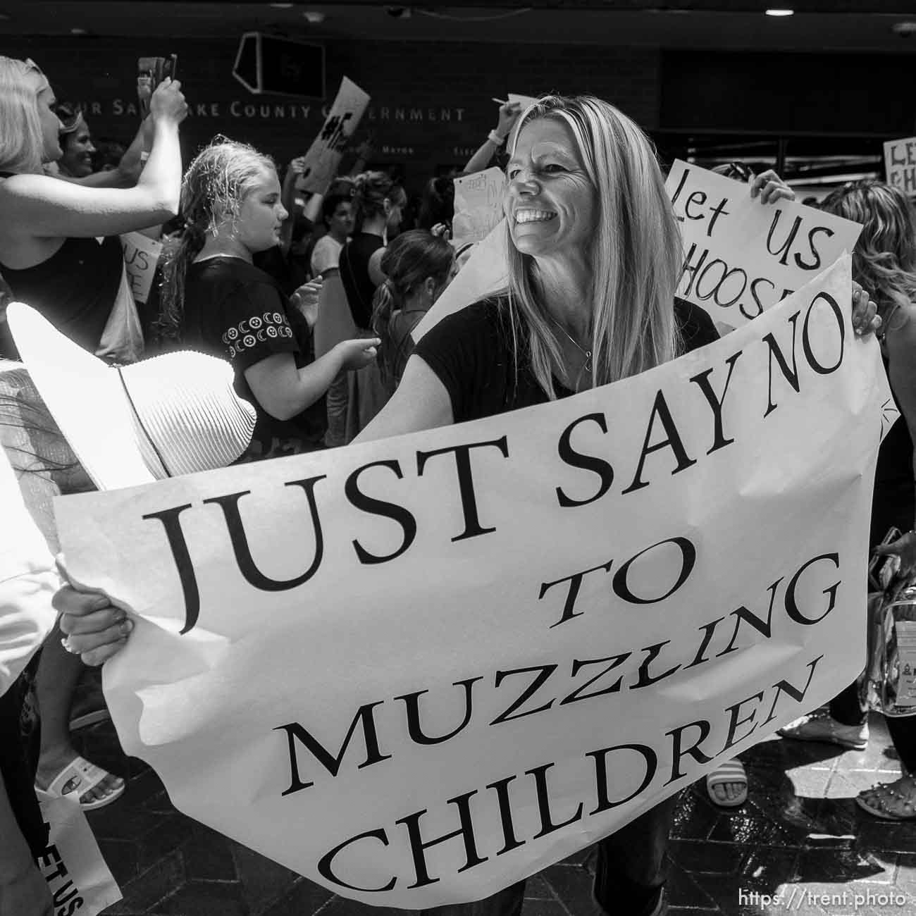 (Trent Nelson  |  The Salt Lake Tribune) 
as the Salt Lake County Council meets to vote on Dr. Angela Dunn's mask ordinance for K-6 students, on Thursday, Aug. 12, 2021.