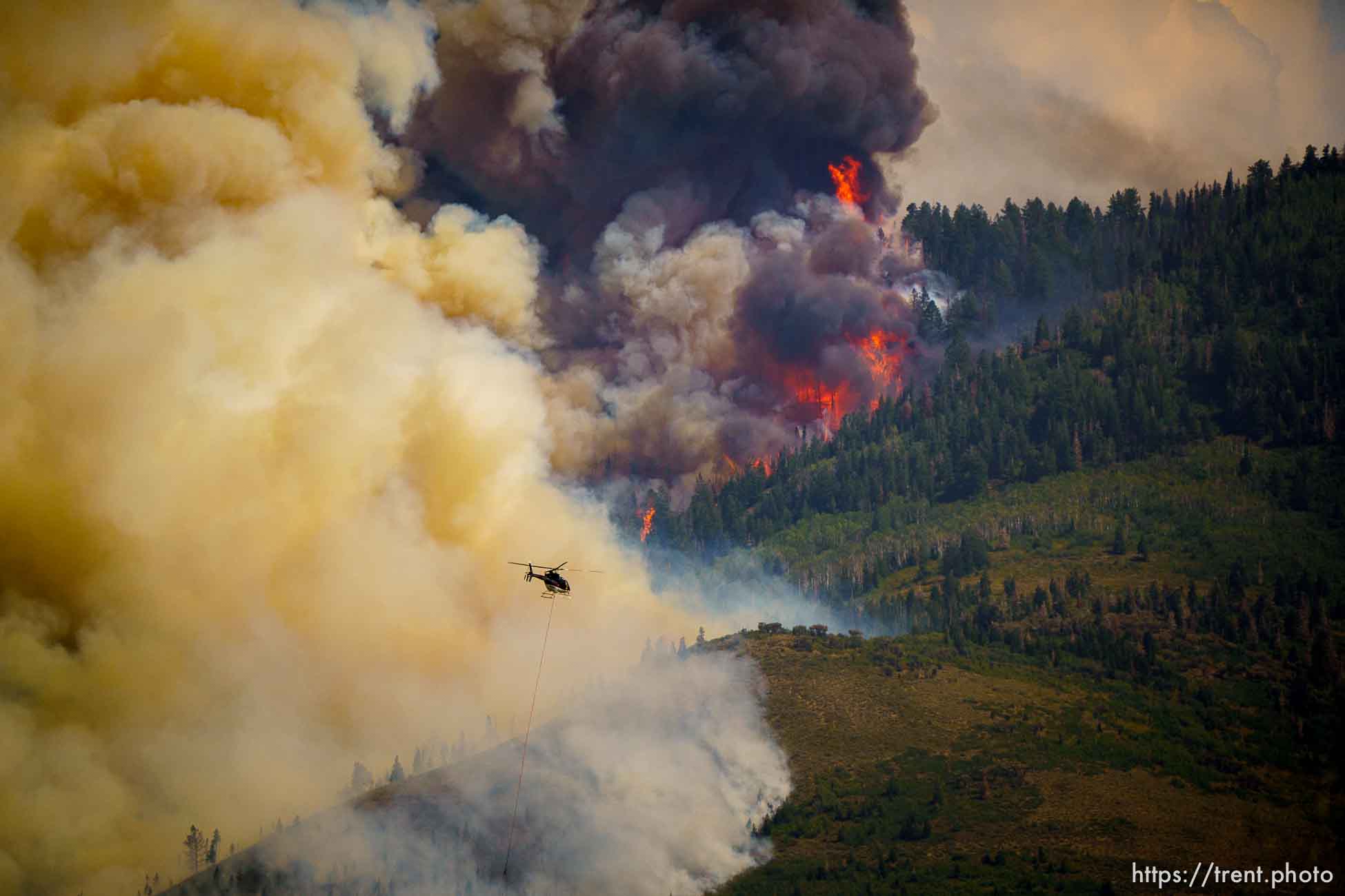 (Trent Nelson  |  The Salt Lake Tribune) 
fire on Saturday, Aug. 14, 2021.