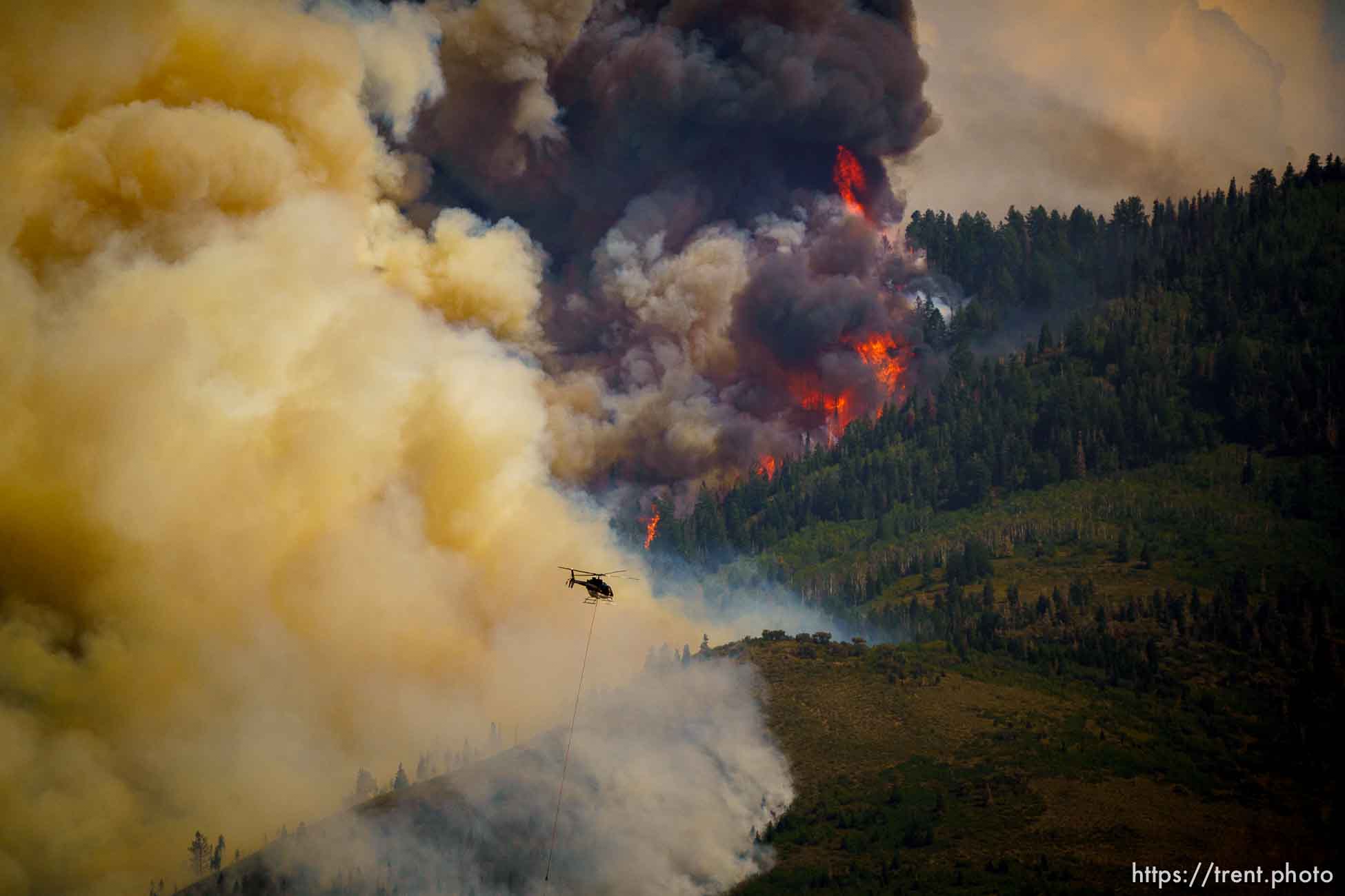 (Trent Nelson  |  The Salt Lake Tribune) 
fire on Saturday, Aug. 14, 2021.