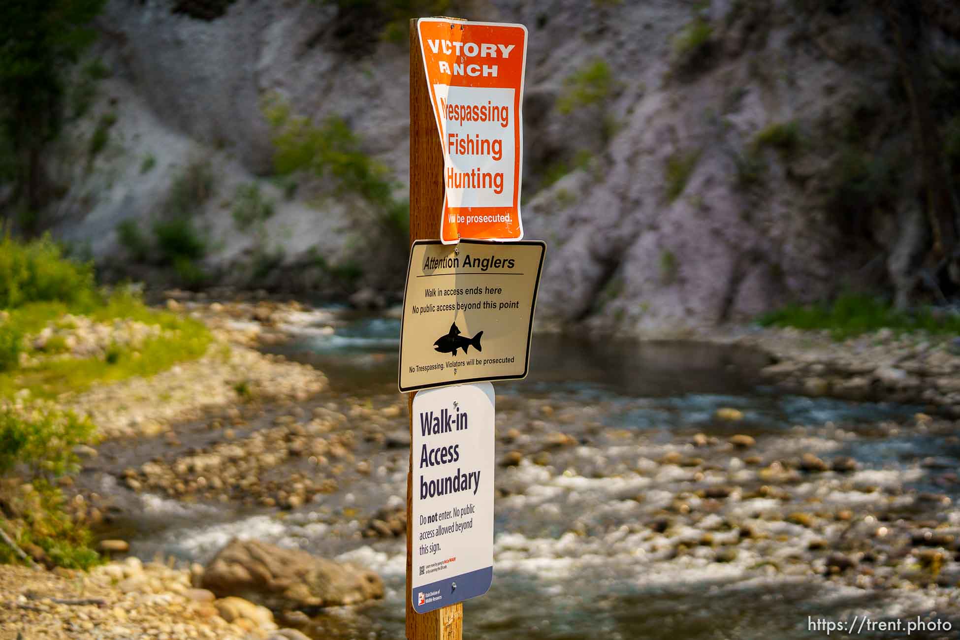 (Trent Nelson  |  The Salt Lake Tribune) A section of the Provo River near Victory Ranch in Woodland Valley on Tuesday, Aug. 17, 2021. 4th District Judge Derek Pullan reversed course from his prior rulings and concluded the public has no right to walk or touch the bottoms of streams crossing private land.