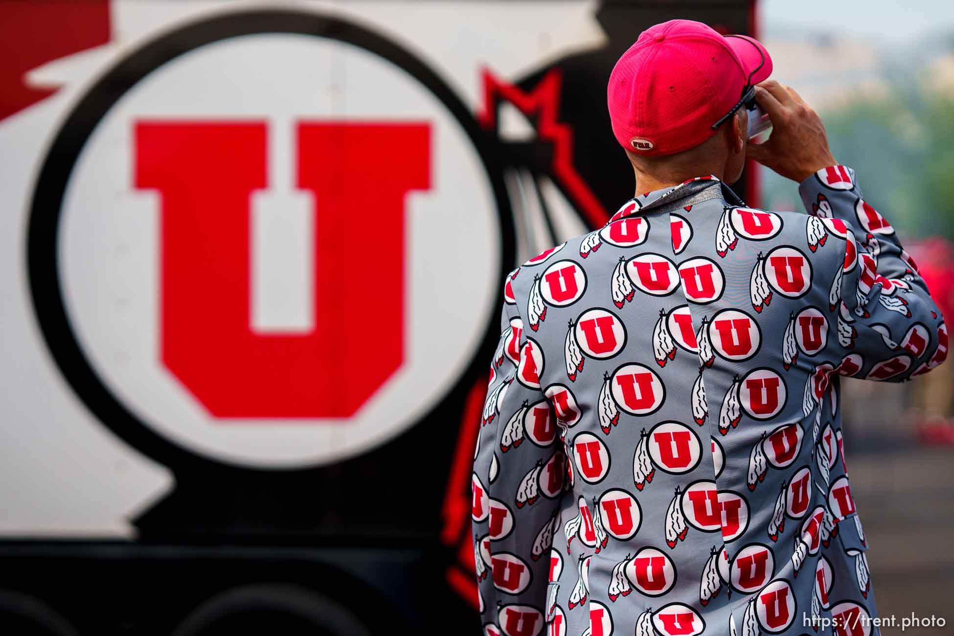 (Trent Nelson  |  The Salt Lake Tribune) People in the tailgate parking lot as the Utah Utes host the Weber State Wildcats in Salt Lake City on Thursday, Sept. 2, 2021.