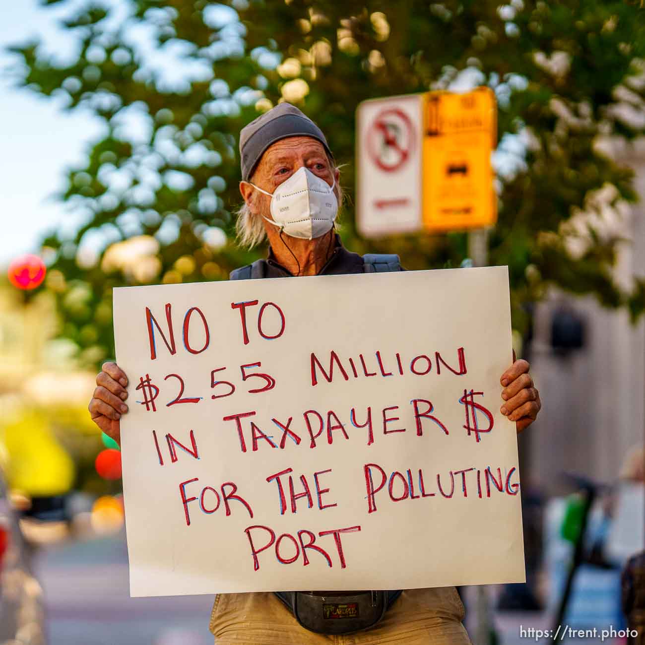 (Trent Nelson  |  The Salt Lake Tribune) Alan Ernstsen at a news conference by Stop the Polluting Port Coalition in Salt Lake City on Monday, Sept. 20, 2021.