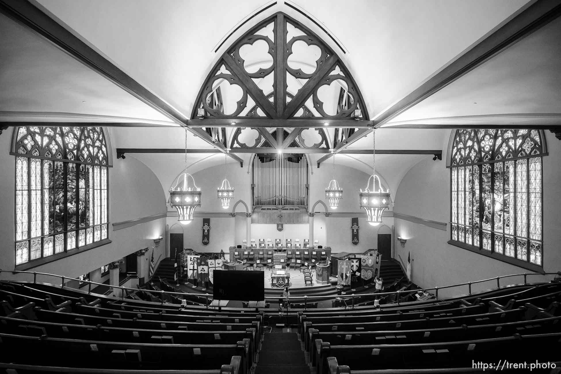 (Trent Nelson  |  The Salt Lake Tribune) The First Presbyterian Church in Salt Lake City on Saturday, Oct. 23, 2021.