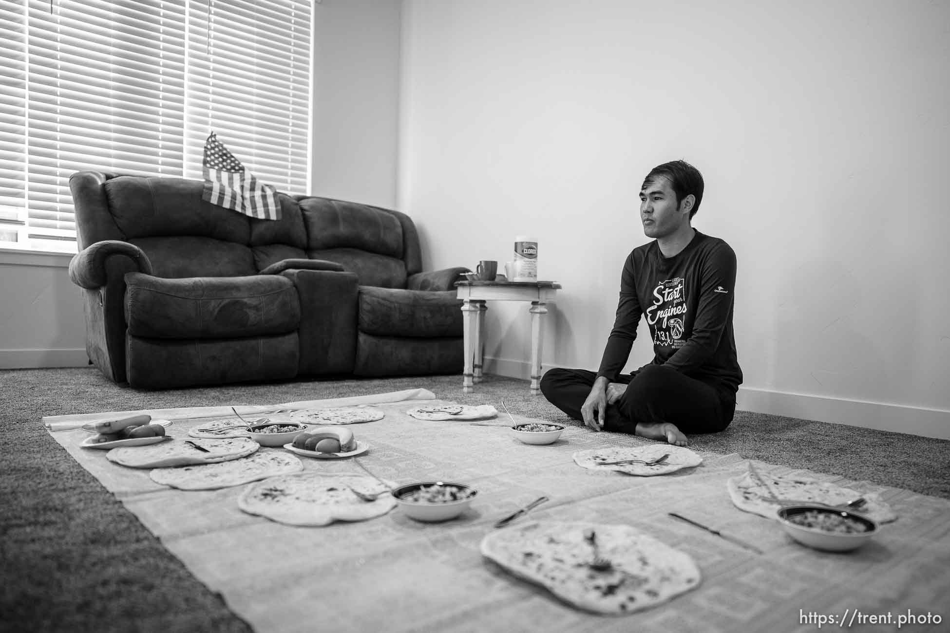 (Trent Nelson  |  The Salt Lake Tribune) Arif Muradi in his North Salt Lake home on Friday, Nov. 5, 2021.