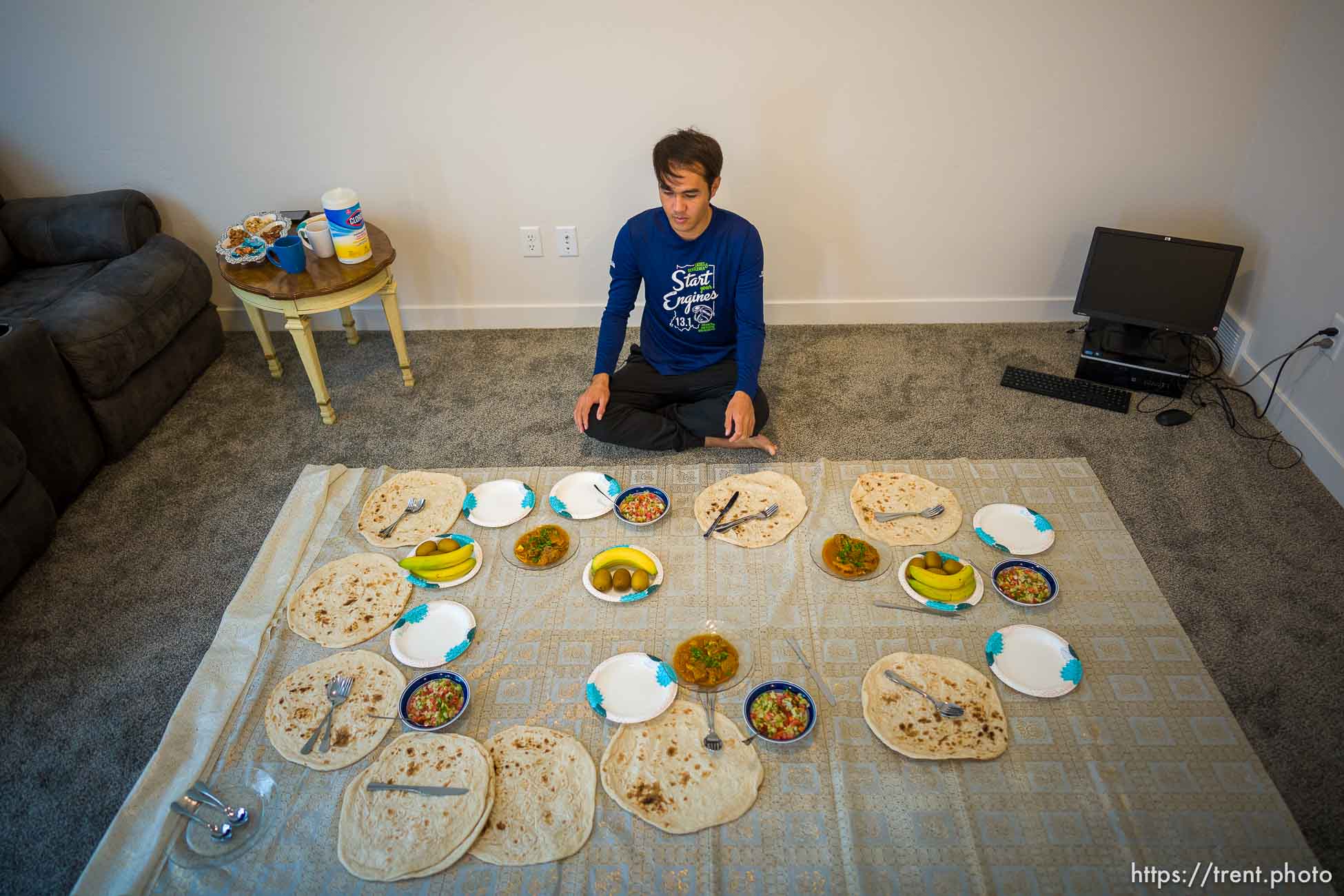 (Trent Nelson  |  The Salt Lake Tribune) Arif Muradi in his North Salt Lake home on Friday, Nov. 5, 2021.