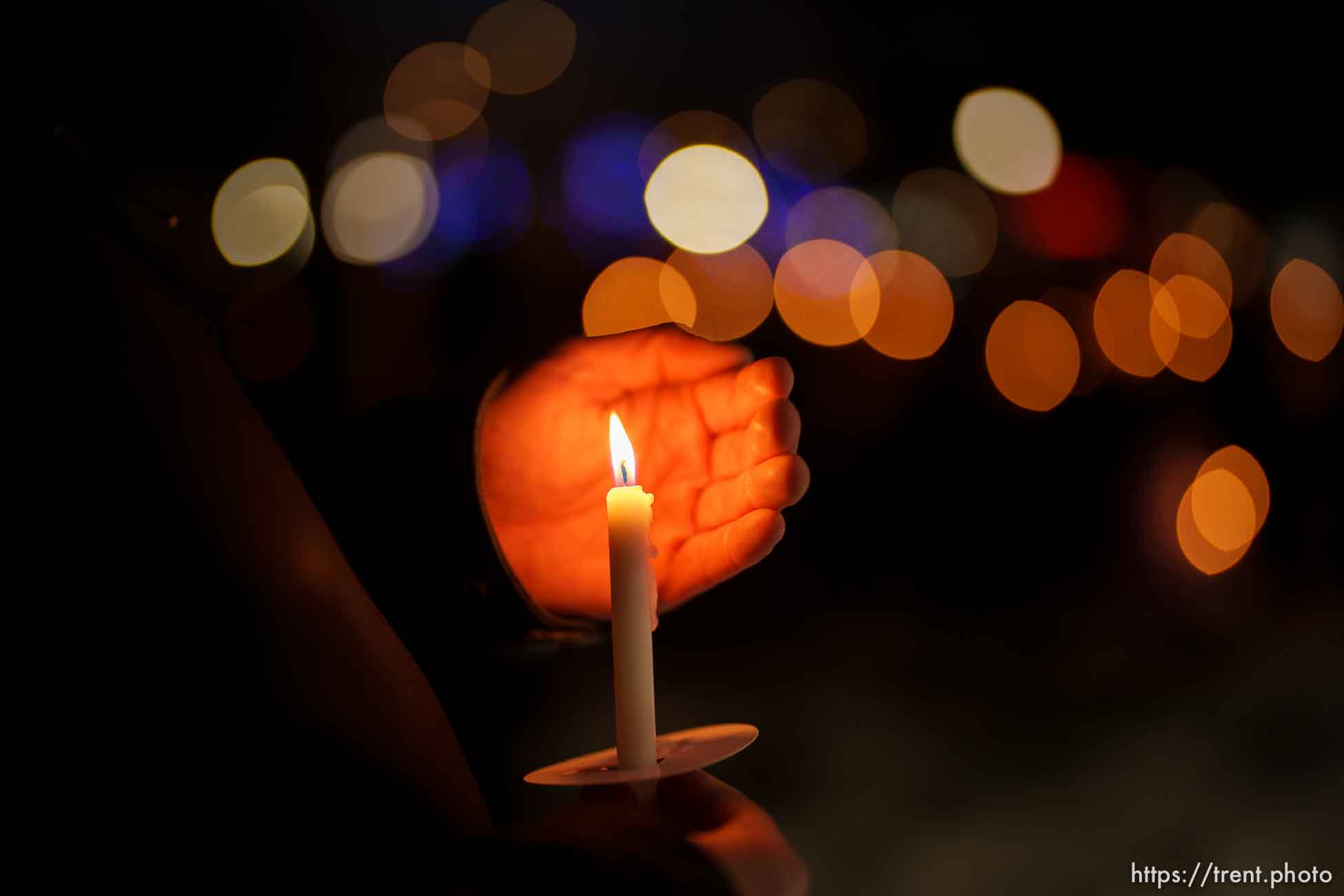 (Trent Nelson  |  The Salt Lake Tribune) 
at a vigil for 117 people who died in Salt Lake City while experiencing homelessness in the last year, on Tuesday, Dec. 21, 2021.