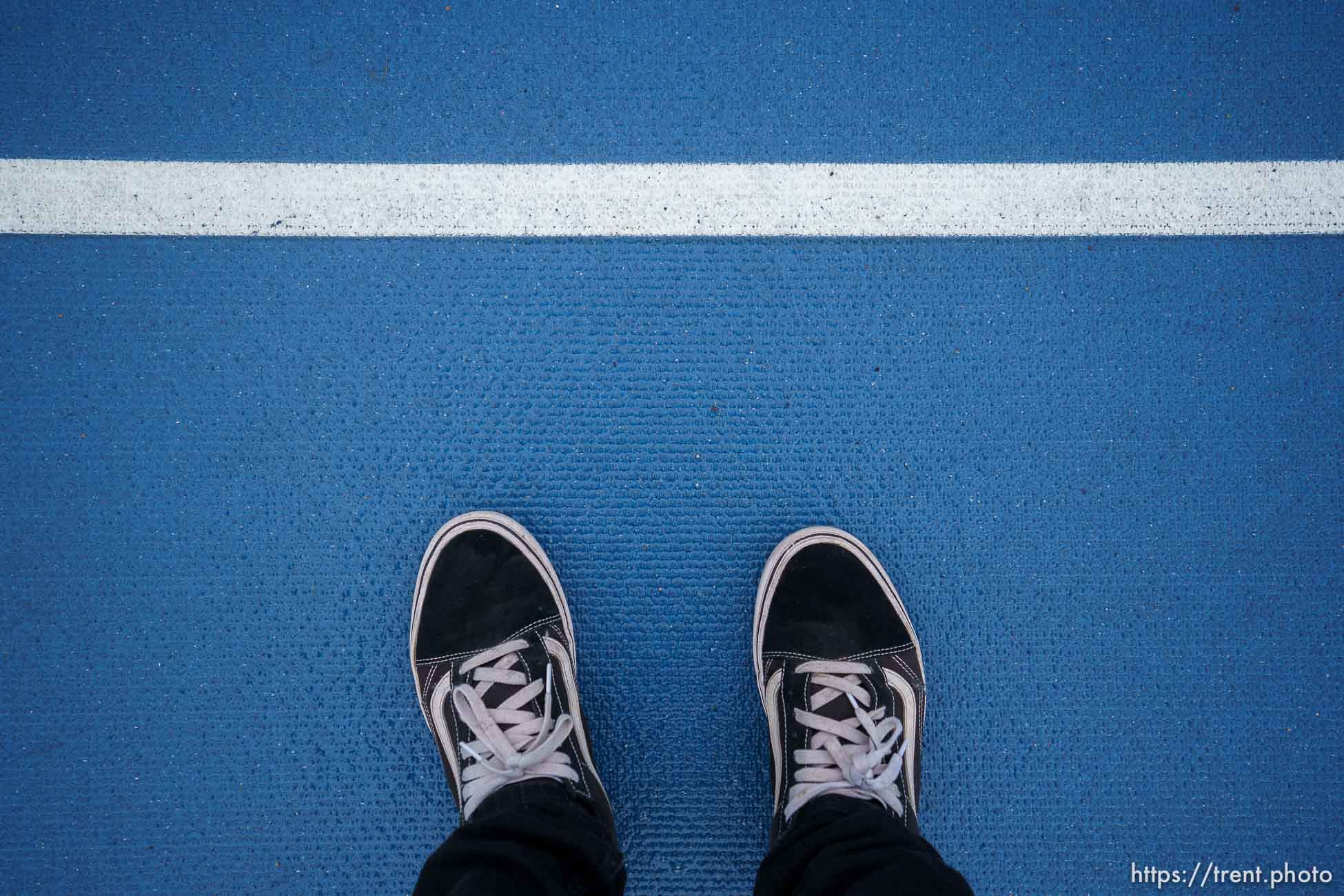 trent feet, at Harbor College in Wilmington, Calif., on Wednesday, Dec. 29, 2021.