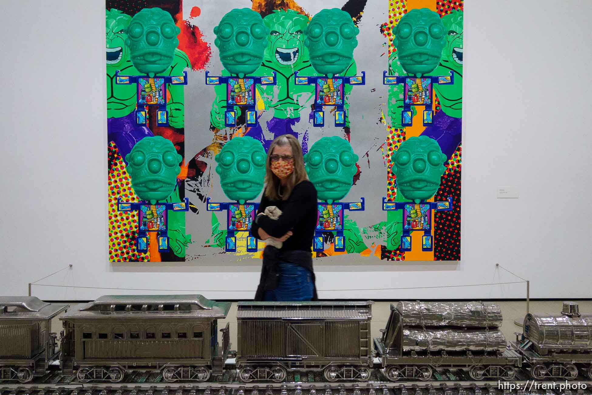 Laura Nelson, jeff koons, the broad, on Wednesday, Dec. 29, 2021.