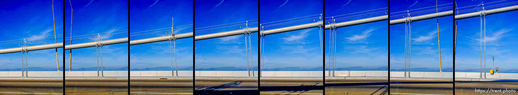 bay bridge, driving in california, Thursday January 2, 2014.