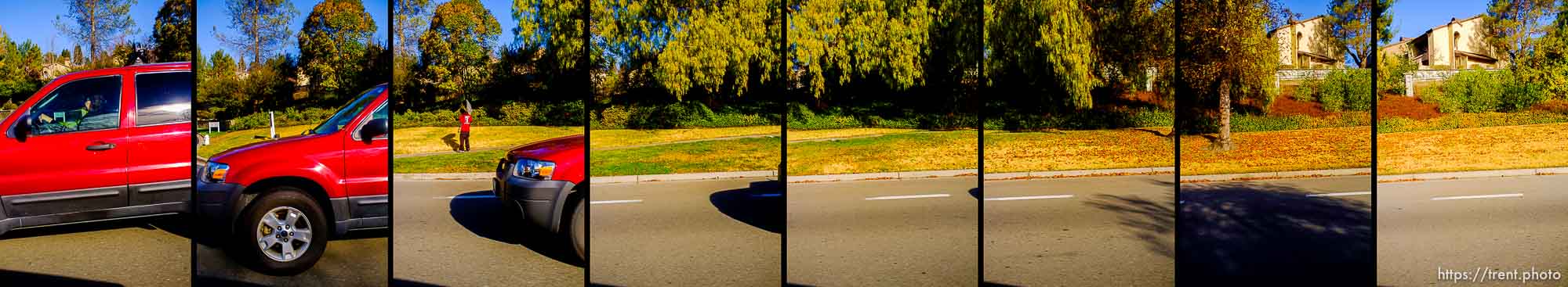 driving in san ramon, california, Friday January 3, 2014.