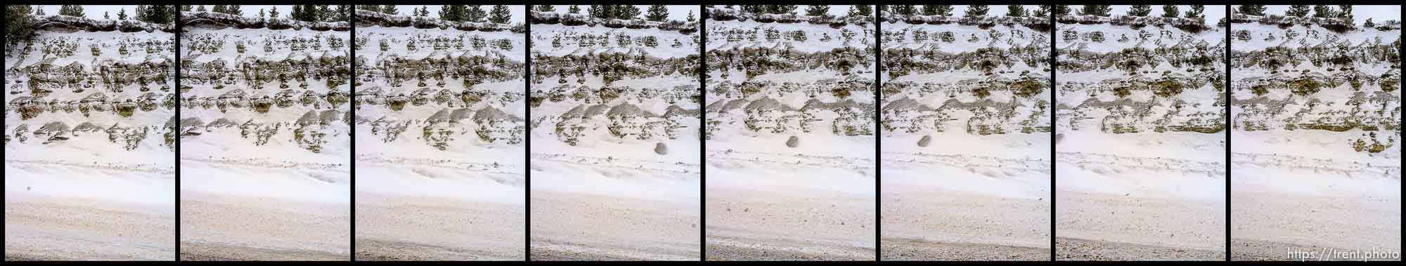 roads. Driving from Roosevelt to Helper through Ashley National Forest, Wednesday January 20, 2016.