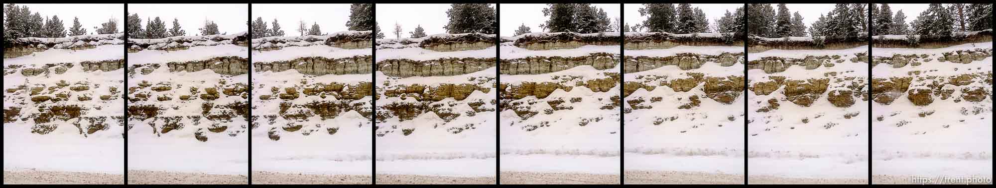 roads. Driving from Roosevelt to Helper through Ashley National Forest, Wednesday January 20, 2016.