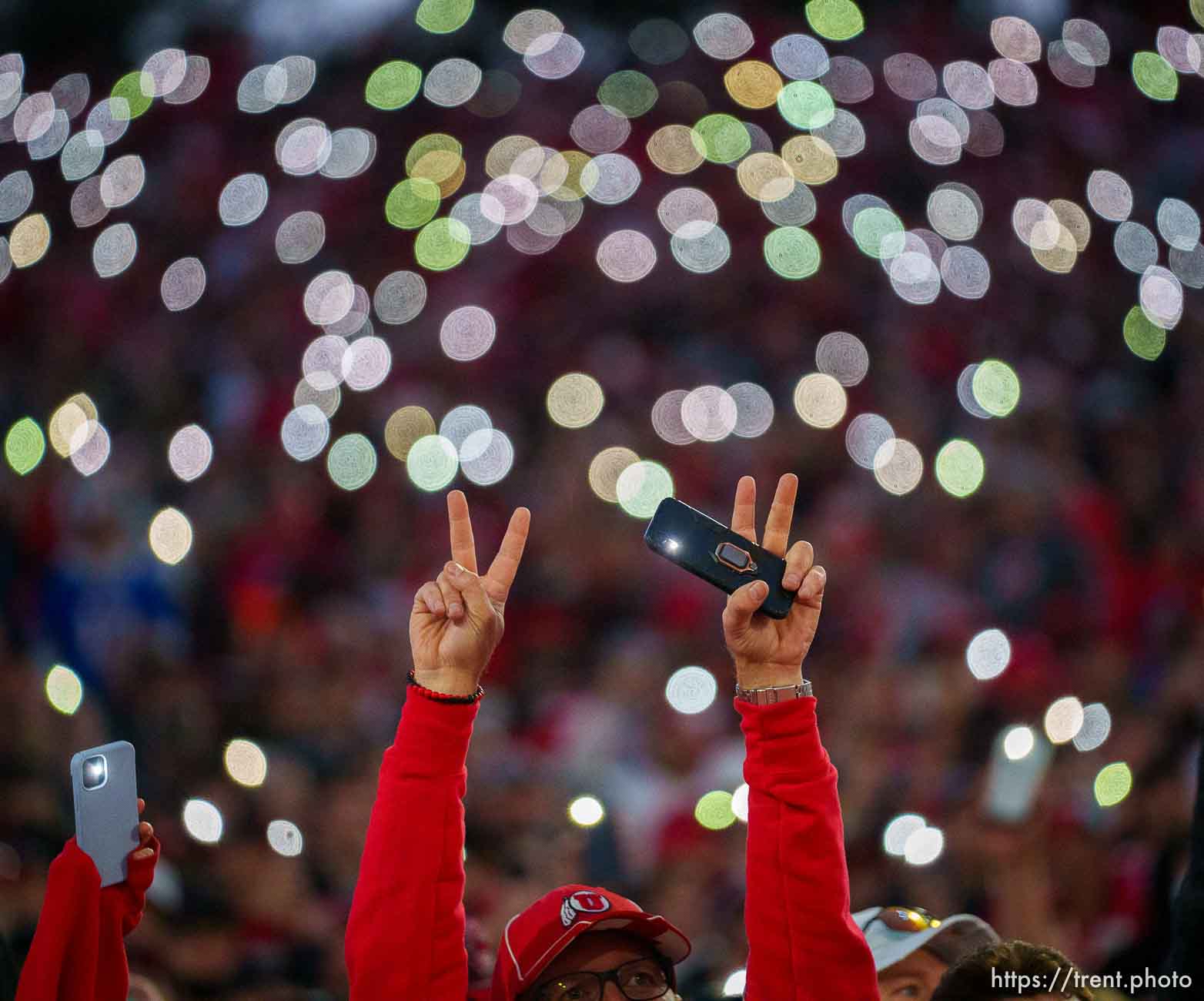 (Trent Nelson  |  The Salt Lake Tribune) 
as the Utah Utes face the Ohio State Buckeyes at the Rose Bowl in Pasadena, Calif., on Saturday, Jan. 1, 2022.