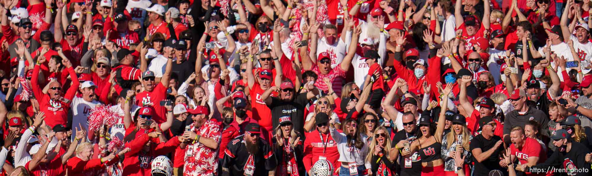 (Trent Nelson  |  The Salt Lake Tribune) 
as the Utah Utes face the Ohio State Buckeyes at the Rose Bowl in Pasadena, Calif., on Saturday, Jan. 1, 2022.