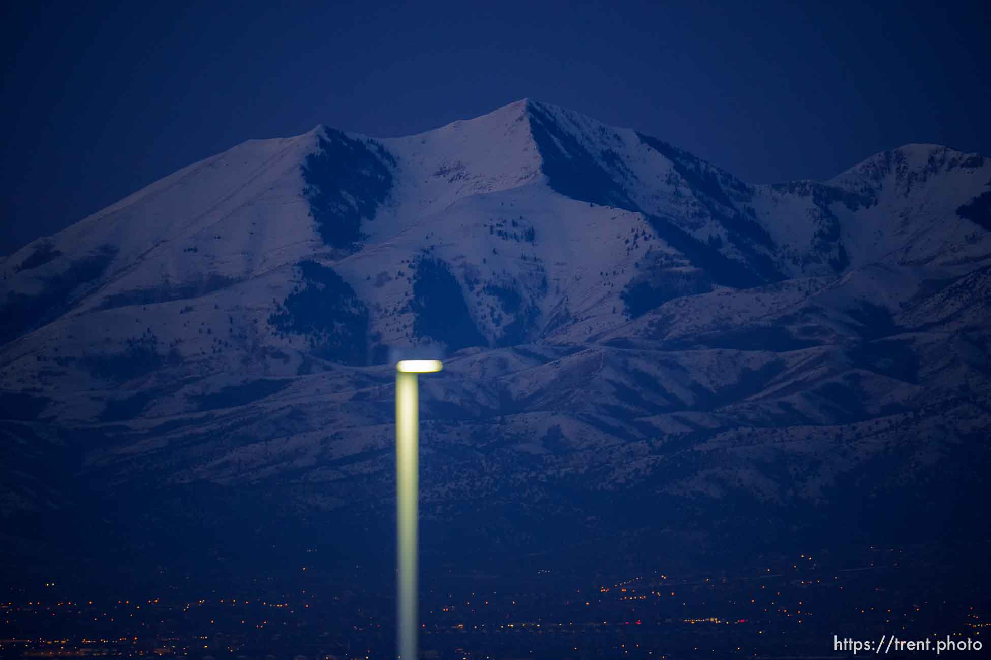 Oquirrh mountains, dawn, on Wednesday, Jan. 12, 2022.