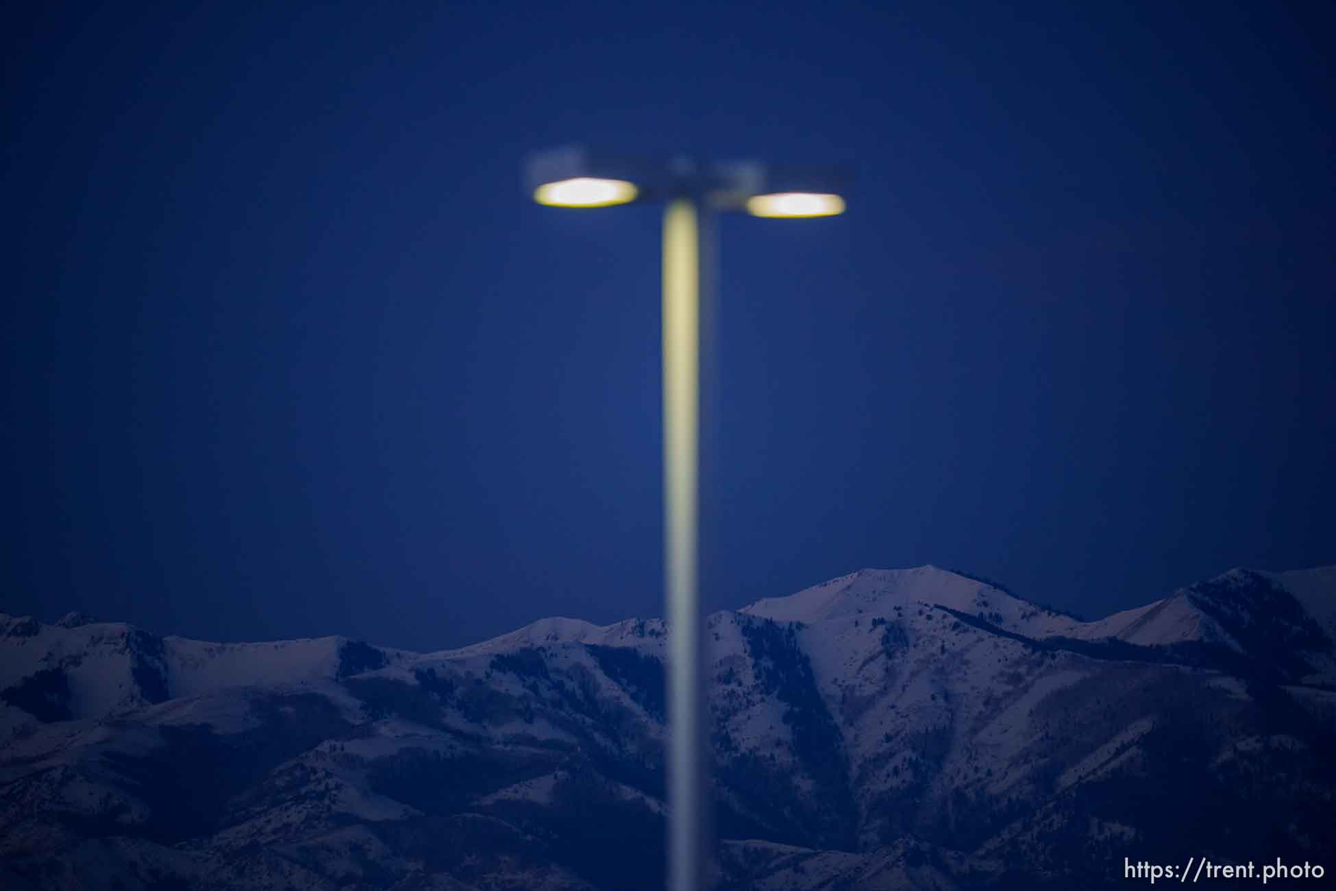 Oquirrh mountains, dawn, on Wednesday, Jan. 12, 2022.