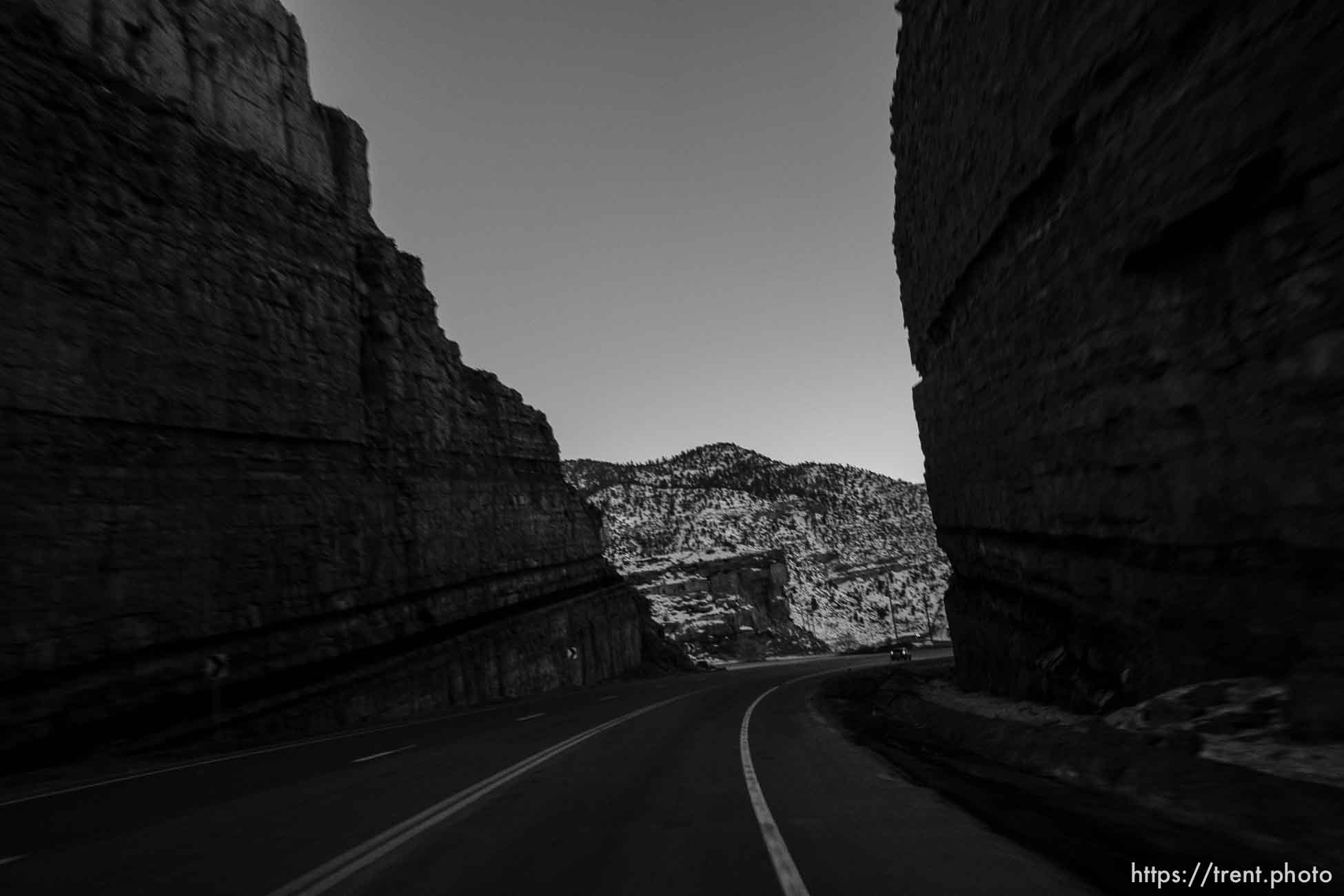 drive to moab on Friday, Jan. 14, 2022.