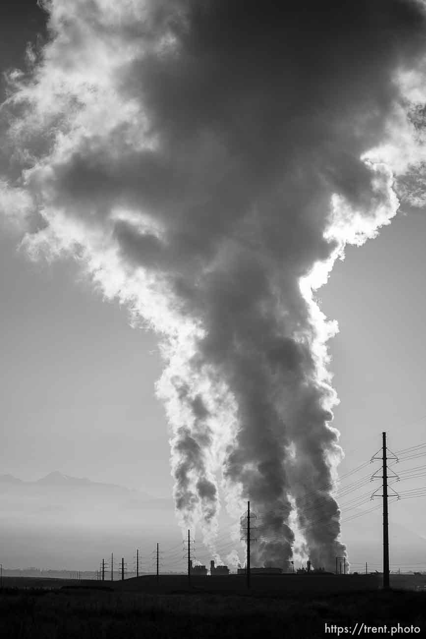 (Trent Nelson  |  The Salt Lake Tribune) Lake Side Power Station in Lindon on Wednesday, Jan. 26, 2022.