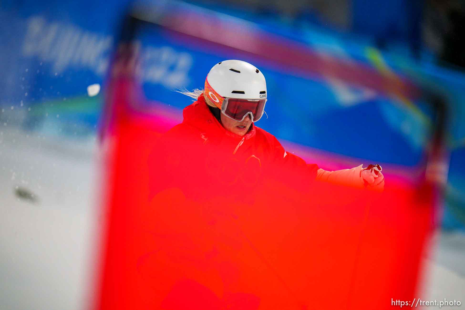 (Trent Nelson  |  The Salt Lake Tribune) 
 Chloe DUFOUR-LAPOINTE (Canada) ,moguls at Zhangjiakou Genting Snow Park during the 2022 Beijing Winter Olympics on Thursday, Feb. 3, 2022.