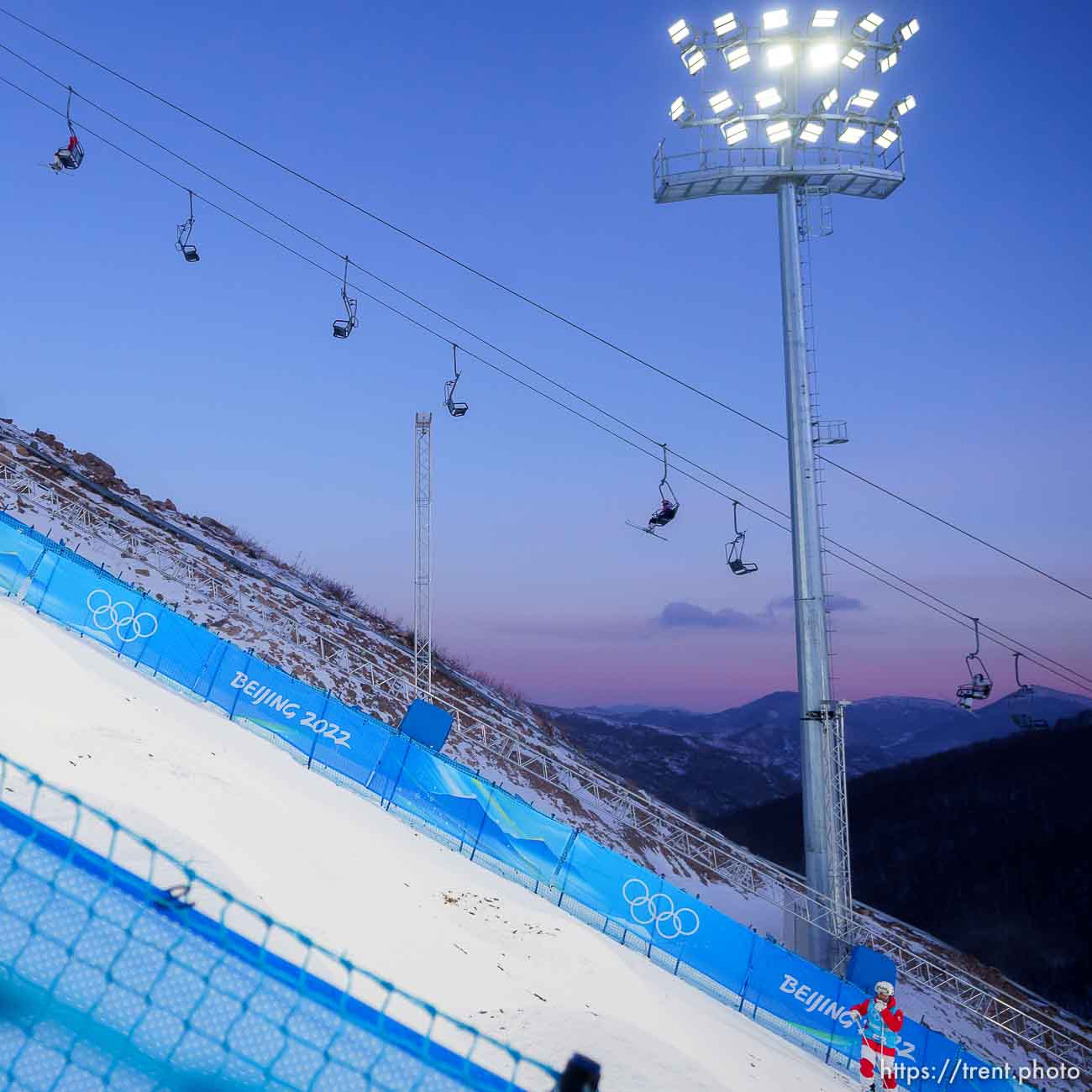 (Trent Nelson  |  The Salt Lake Tribune) The moguls course at Zhangjiakou Genting Snow Park during the 2022 Beijing Winter Olympics on Thursday, Feb. 3, 2022.