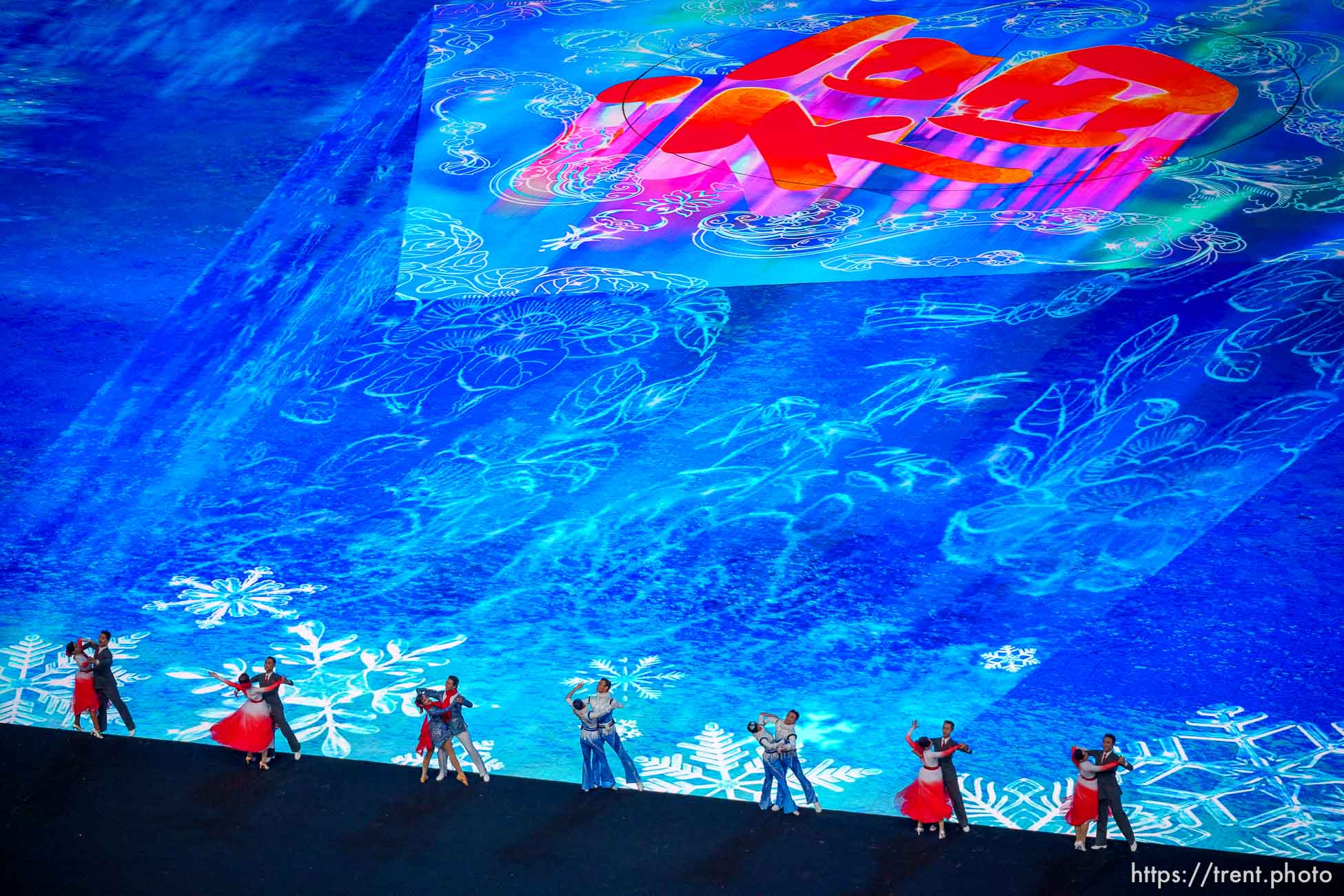 (Trent Nelson  |  The Salt Lake Tribune) 
during the opening ceremony of the 2022 Winter Olympics at the National Stadium ,the Bird's Nest, in Beijing on Friday, Feb. 4, 2022.