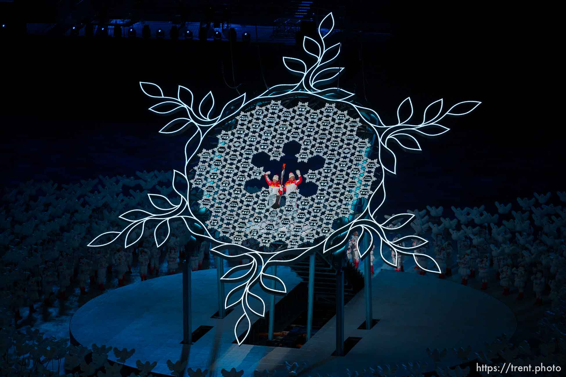 (Trent Nelson  |  The Salt Lake Tribune) 
during the Opening Ceremony of the 2022 Winter Olympics at the National Stadium ,the Bird's Nest, in Beijing on Friday, Feb. 4, 2022.