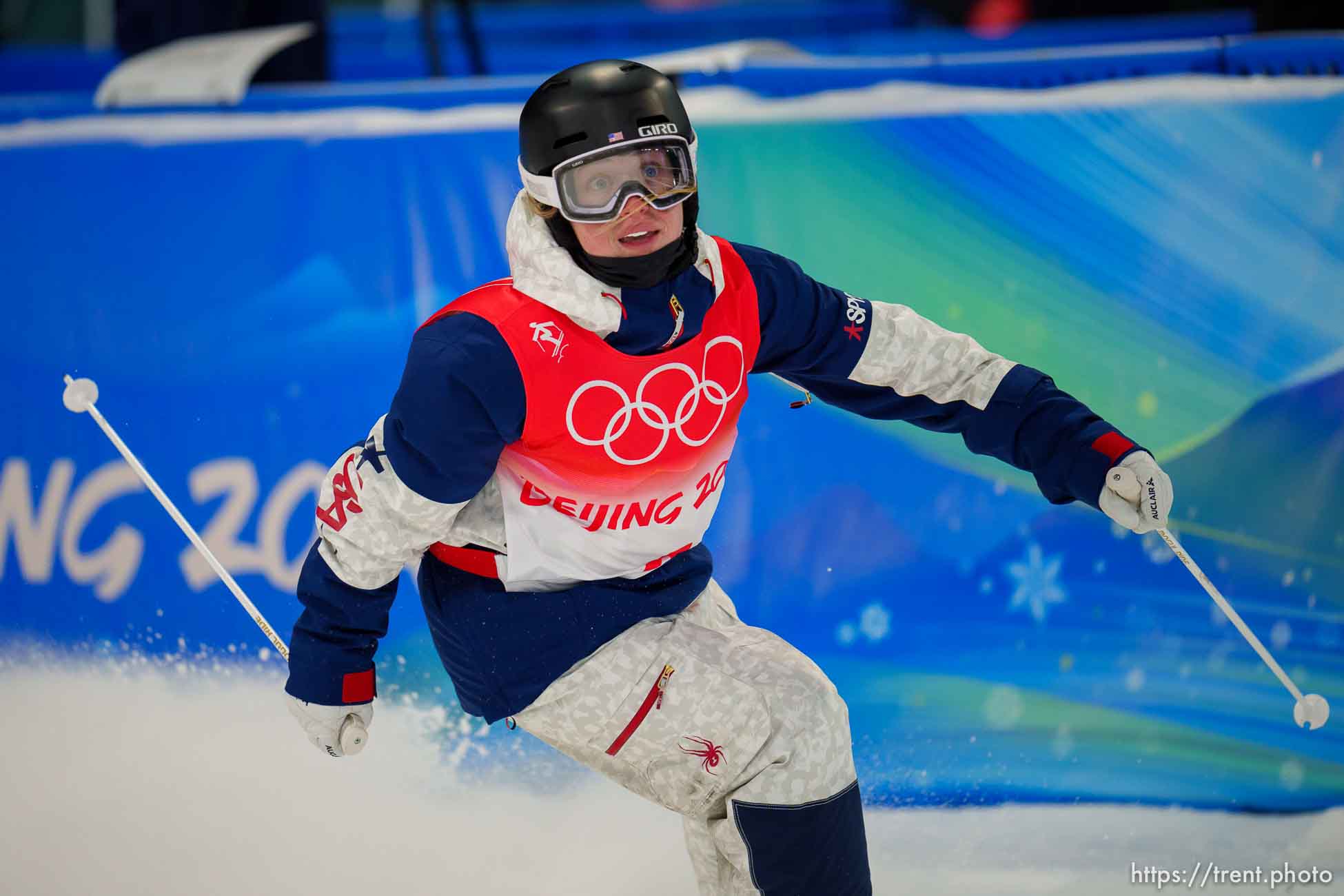 (Trent Nelson  |  The Salt Lake Tribune) Hannah Soar (USA) competes in moguls at the 2022 Beijing Winter Olympics in Zhangjiakou on Sunday, Feb. 6, 2022.