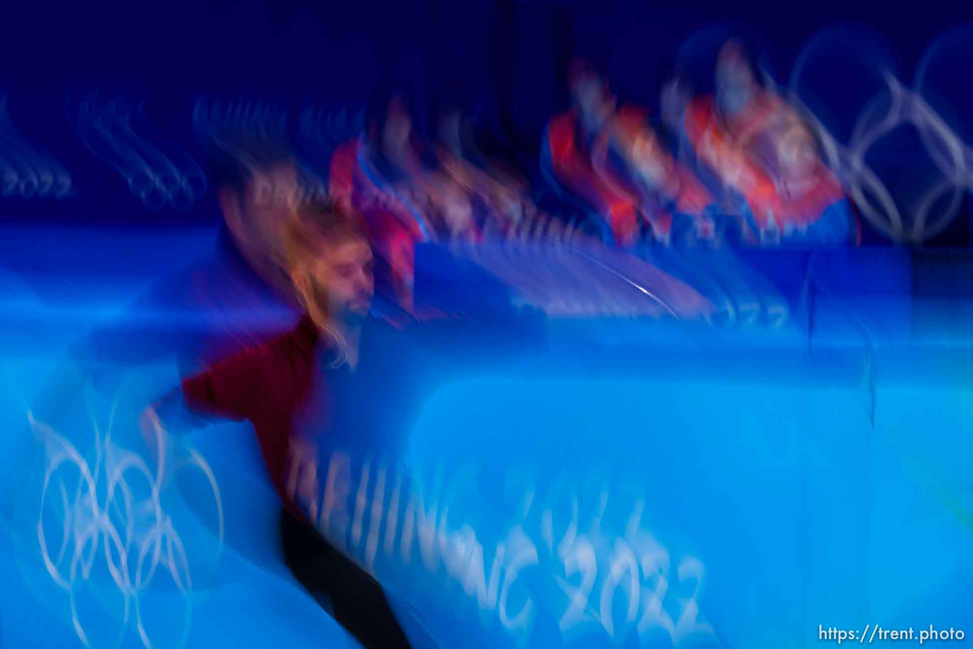 (Trent Nelson  |  The Salt Lake Tribune) Brendan Kerry (AUS) competes in the short program, figure skating at the 2022 Winter Olympics in Beijing on Tuesday, Feb. 8, 2022.