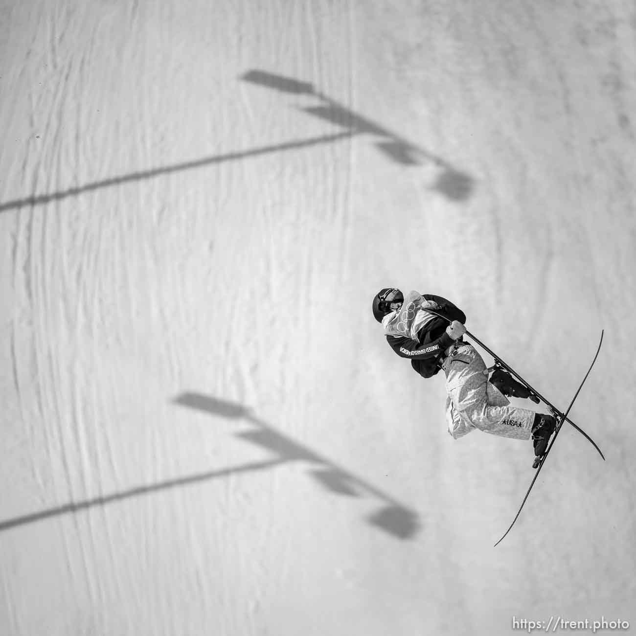 (Trent Nelson  |  The Salt Lake Tribune) Alexander Hall (USA) competes in the big air men's final at the 2022 Winter Olympics in Beijing on Wednesday, Feb. 9, 2022.