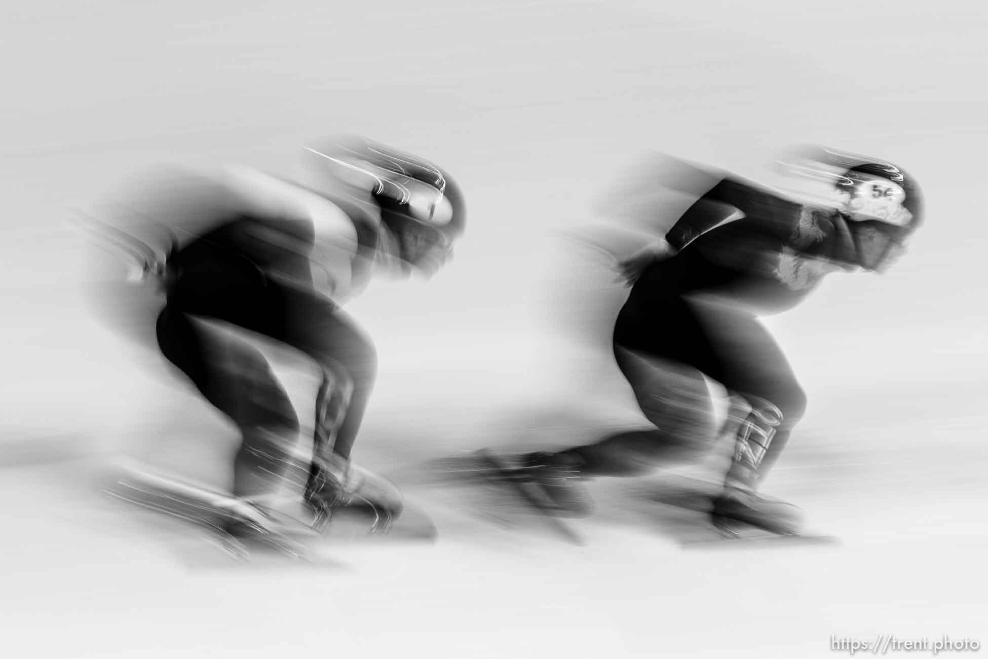 (Trent Nelson  |  The Salt Lake Tribune) 
, 1500m quarterfinals, short track speed skating at the 2022 Winter Olympics in Beijing on Wednesday, Feb. 9, 2022.