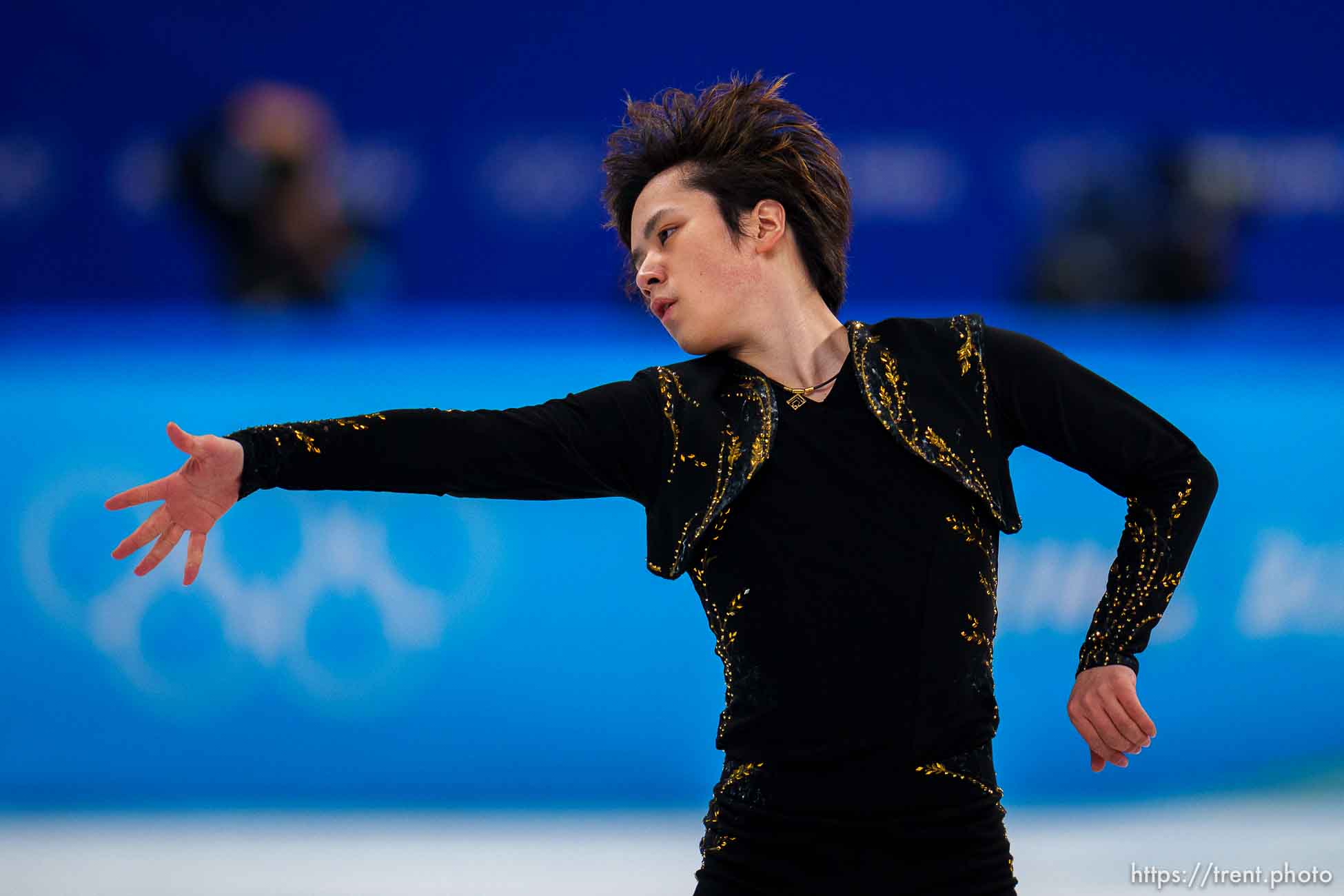 (Trent Nelson  |  The Salt Lake Tribune) Men's free skating program, figure skating at the Capital Indoor Stadium, 2022 Beijing Winter Olympics on Thursday, Feb. 10, 2022. Shoma Uno (JPN)