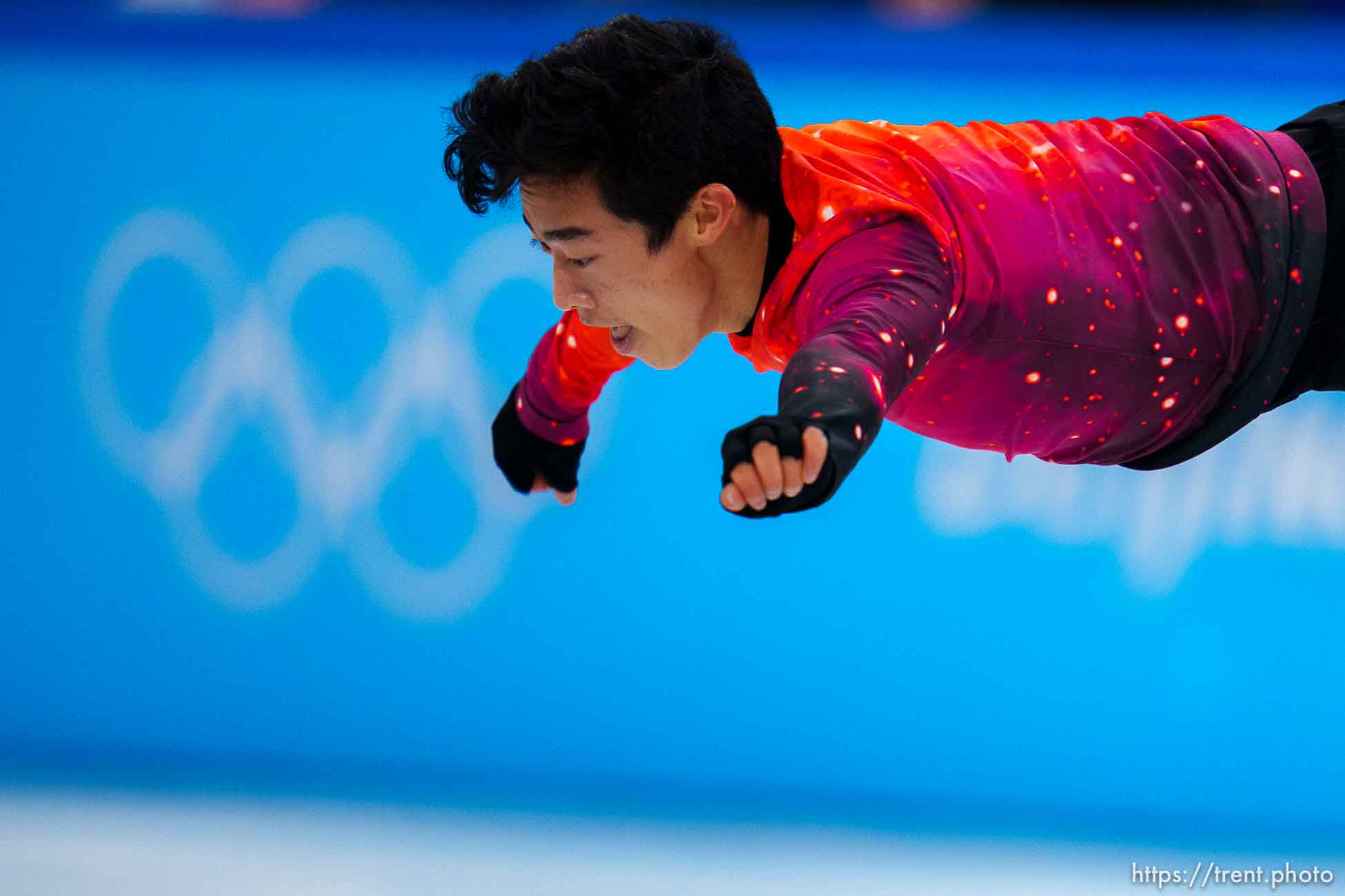 (Trent Nelson  |  The Salt Lake Tribune) Nathan Chen wins the gold medal in the free skating program, figure skating at the Capital Indoor Stadium, 2022 Beijing Winter Olympics on Thursday, Feb. 10, 2022.