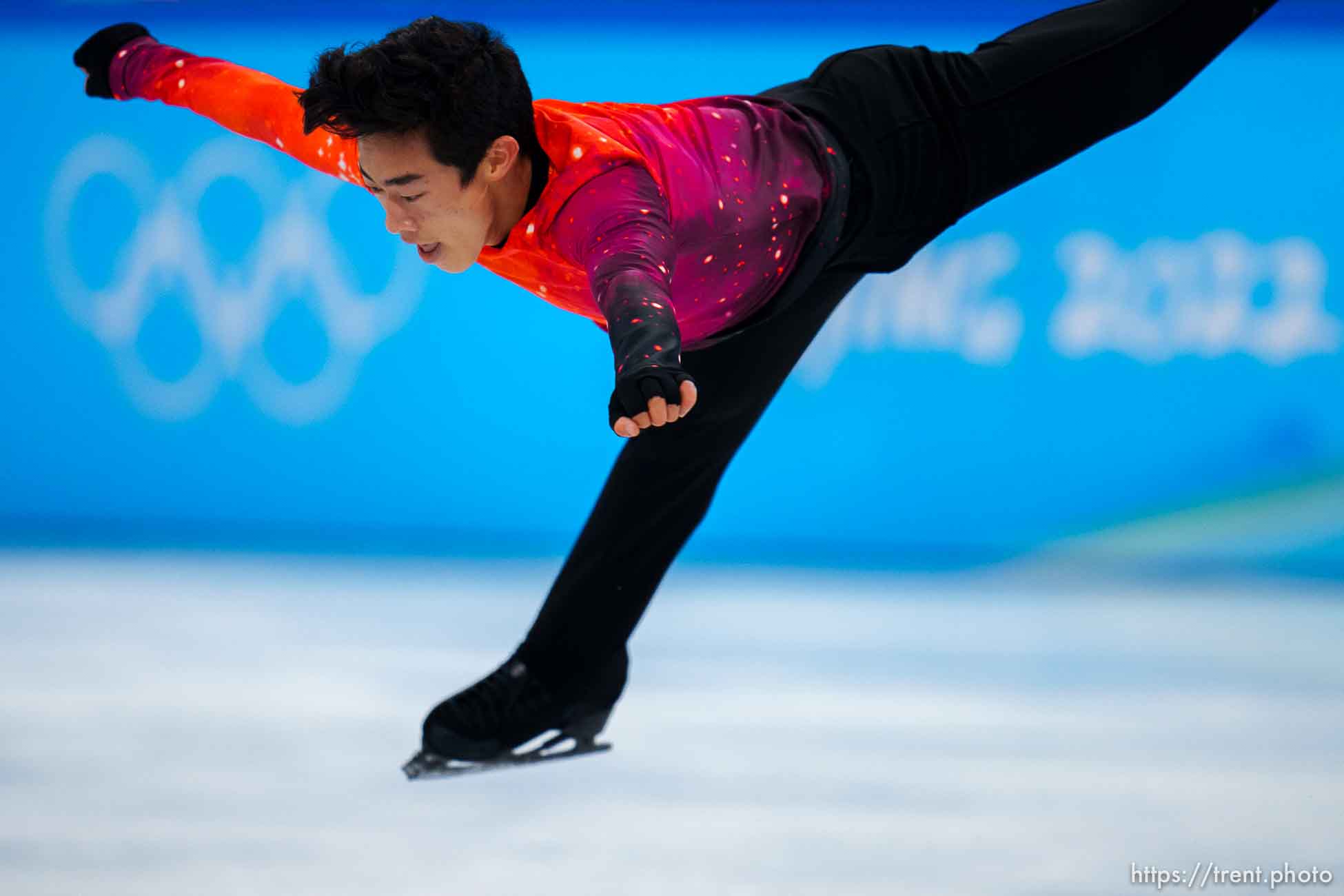 (Trent Nelson  |  The Salt Lake Tribune) Nathan Chen wins the gold medal in the free skating program, figure skating at the Capital Indoor Stadium, 2022 Beijing Winter Olympics on Thursday, Feb. 10, 2022.