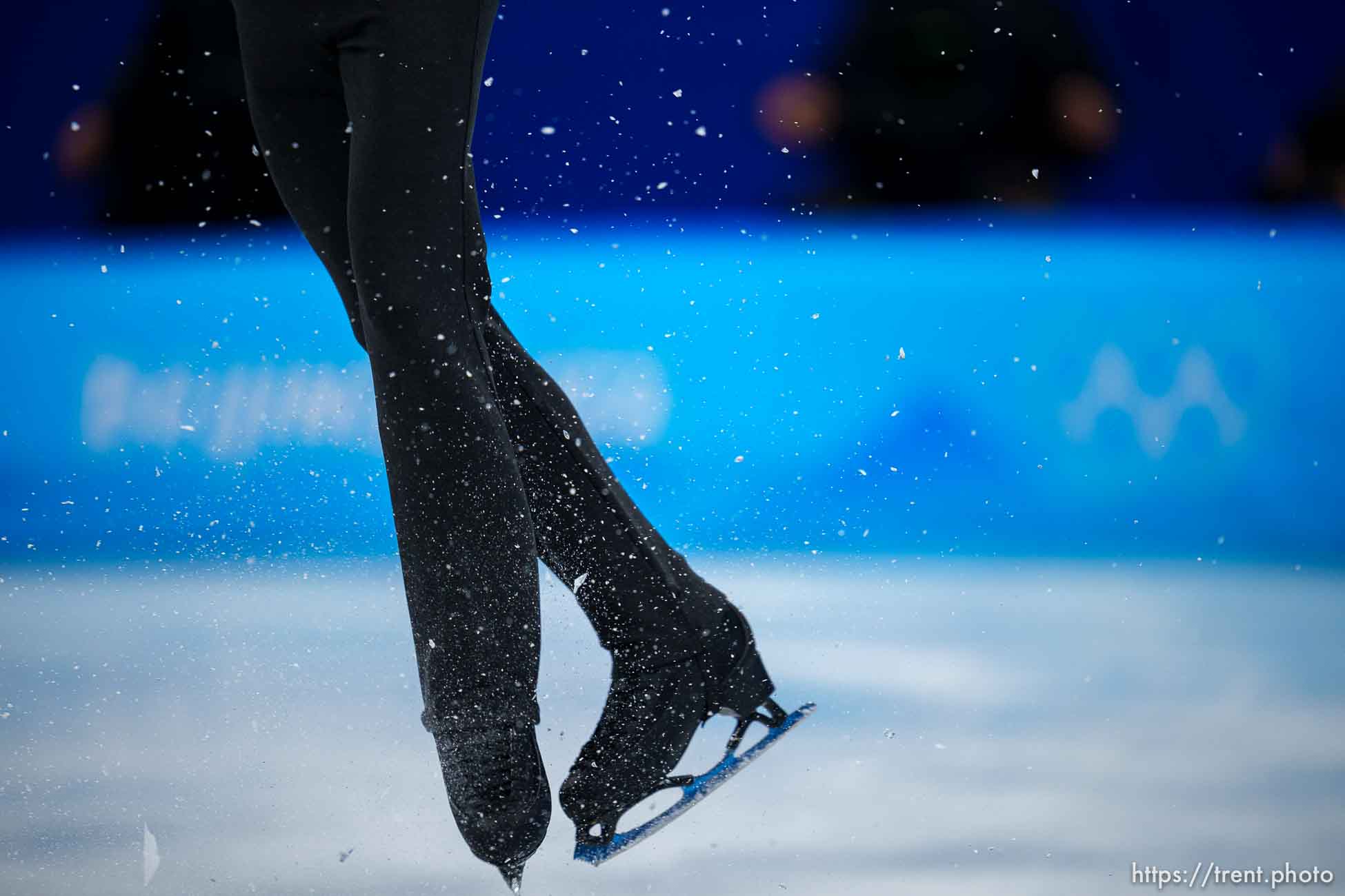 (Trent Nelson  |  The Salt Lake Tribune) Brendan Kerry (AUS)
competes in the free skating program, figure skating at the Capital Indoor Stadium, 2022 Beijing Winter Olympics on Thursday, Feb. 10, 2022.