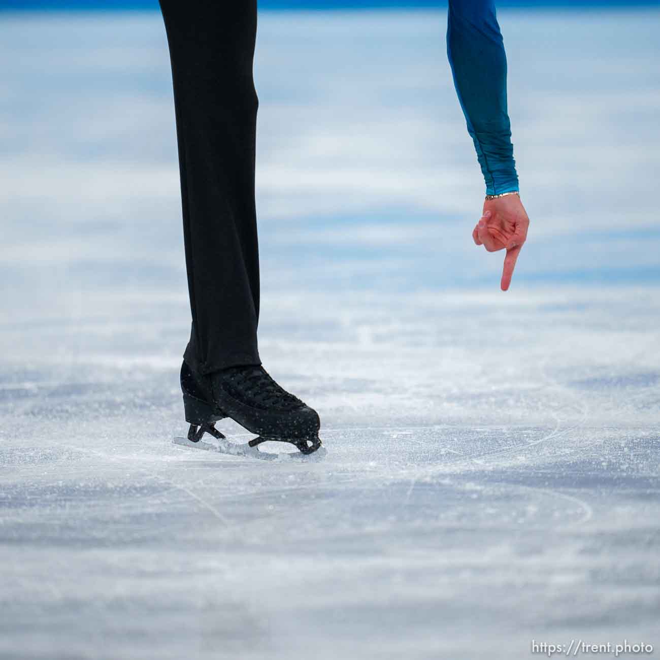 (Trent Nelson  |  The Salt Lake Tribune) Brendan Kerry (AUS)
competes in the free skating program, figure skating at the Capital Indoor Stadium, 2022 Beijing Winter Olympics on Thursday, Feb. 10, 2022.