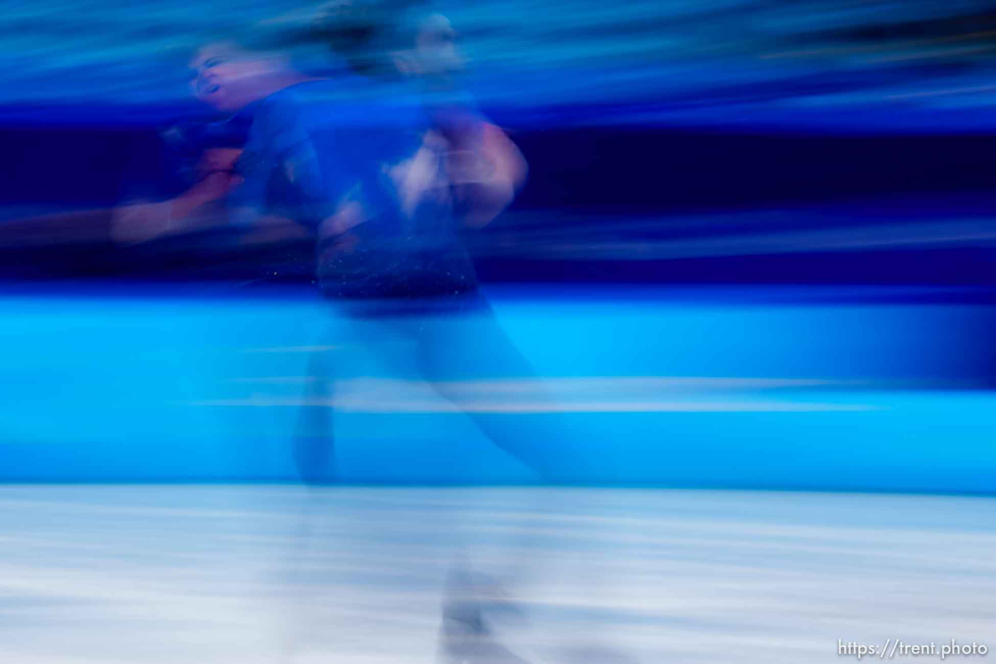 (Trent Nelson  |  The Salt Lake Tribune) 
competes in the free skating program, figure skating at the Capital Indoor Stadium, 2022 Beijing Winter Olympics on Thursday, Feb. 10, 2022. Ivan Shmurkatko (UKR)