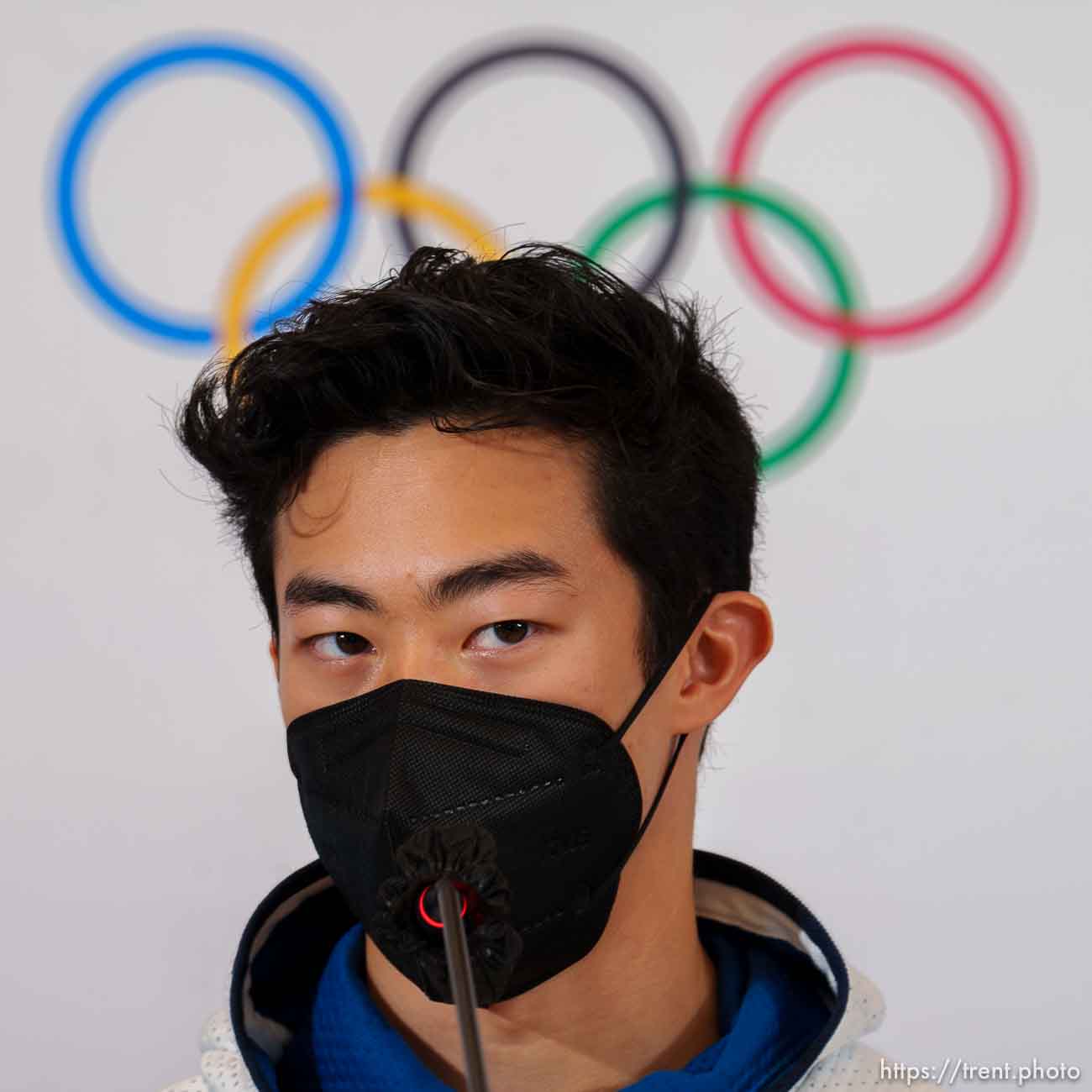 (Trent Nelson  |  The Salt Lake Tribune) Nathan Chen news conference at the 2022 Winter Olympics in Beijing on Friday, Feb. 11, 2022.