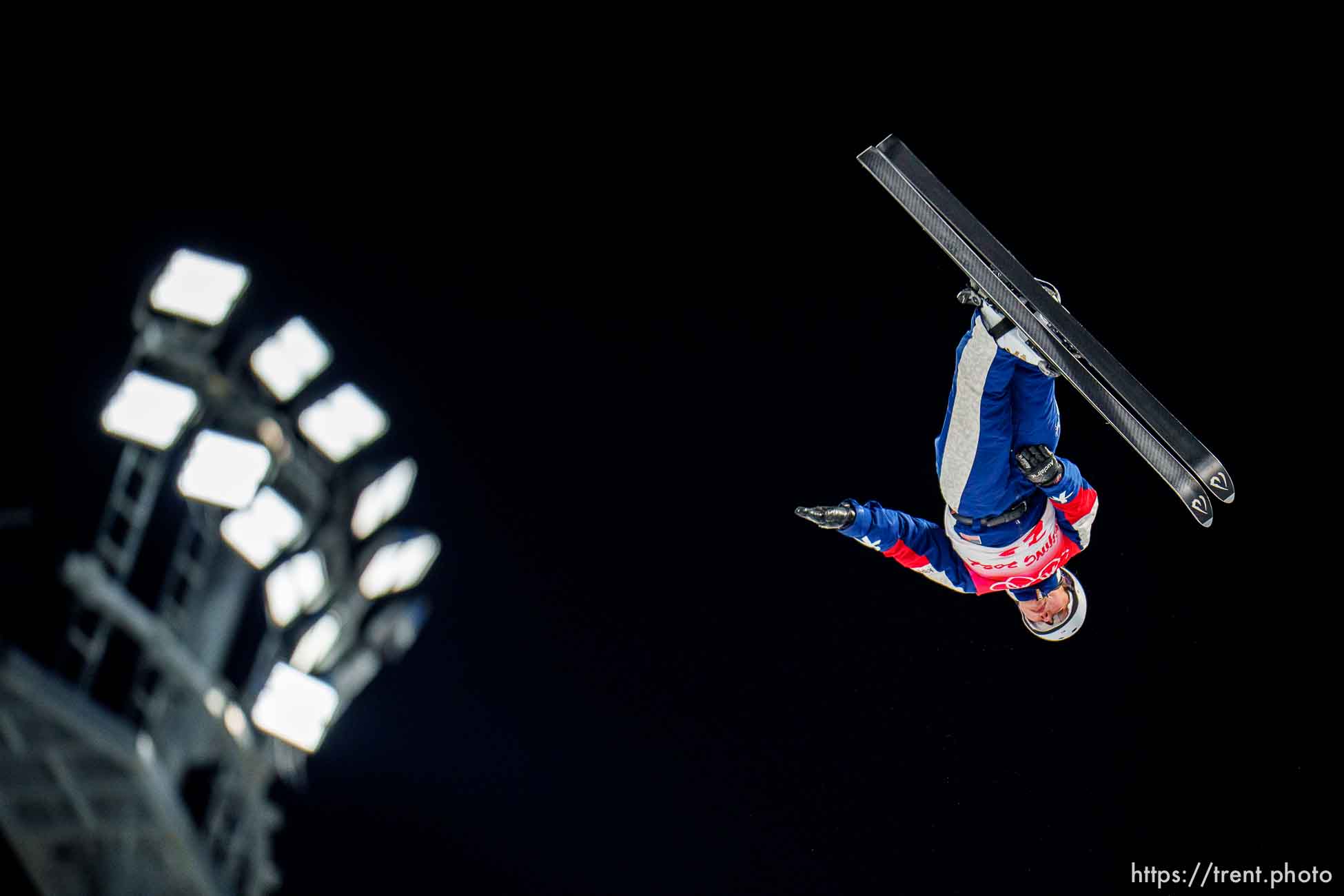 (Trent Nelson  |  The Salt Lake Tribune) 
Ashley Caldwell competes in women's aerials at the 2022 Beijing Winter Olympics in Zhangjiakou on Monday, Feb. 14, 2022.