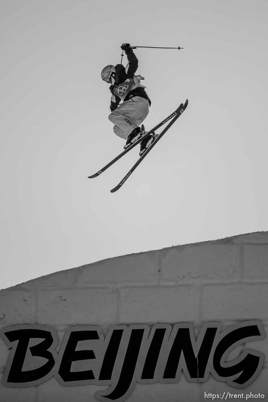 (Trent Nelson  |  The Salt Lake Tribune) Silver medalist Nicholas Goepper  competes in freeski slopestyle finals at the 2022 Beijing Winter Olympics in Zhangjiakou on Wednesday, Feb. 16, 2022.