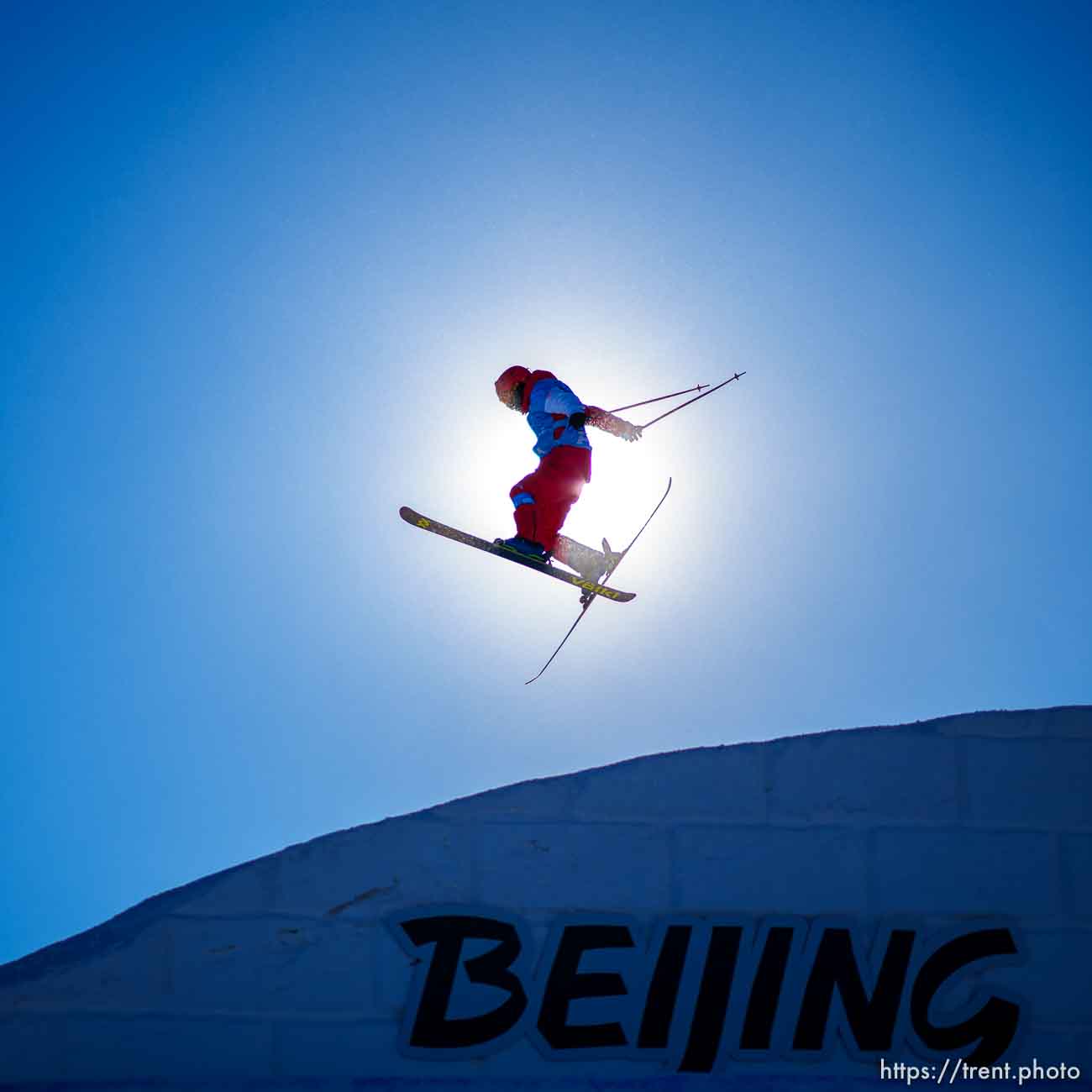 (Trent Nelson  |  The Salt Lake Tribune) 
in the freeski slopestyle finals at the 2022 Beijing Winter Olympics in Zhangjiakou on Wednesday, Feb. 16, 2022.