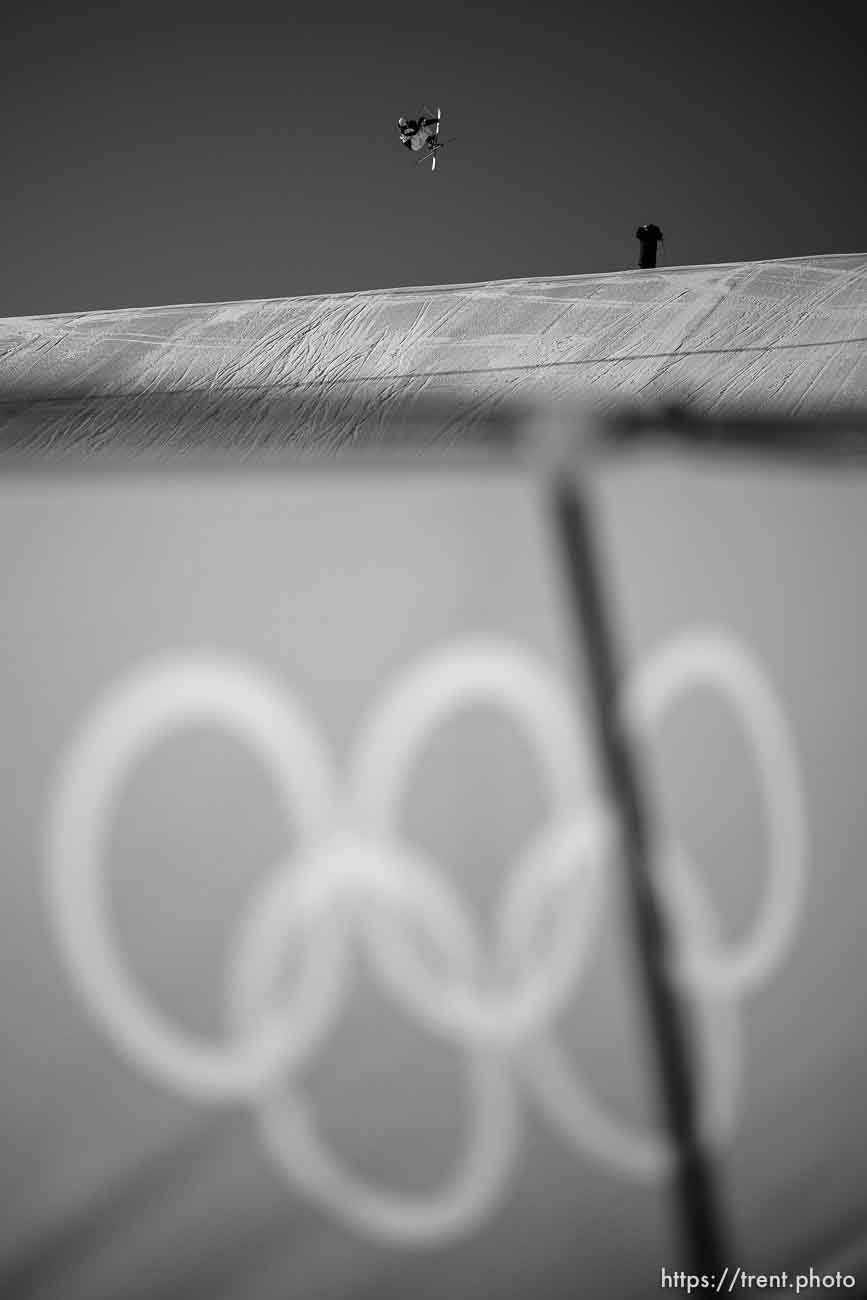 (Trent Nelson  |  The Salt Lake Tribune) Silver medalist Nicholas Goepper competes in freeski slopestyle finals at the 2022 Beijing Winter Olympics in Zhangjiakou on Wednesday, Feb. 16, 2022.