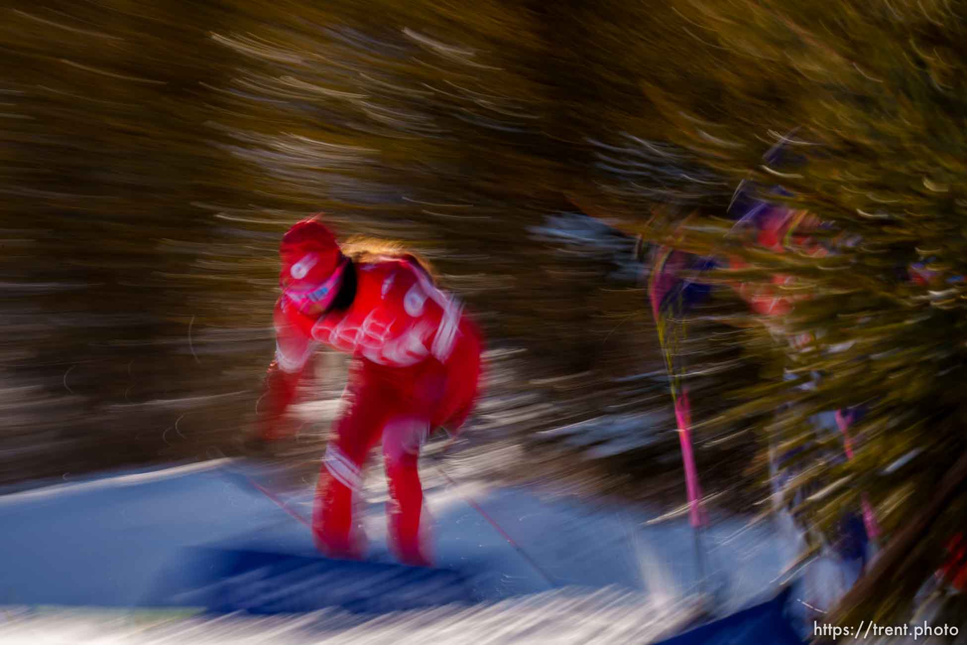 (Trent Nelson  |  The Salt Lake Tribune) 
in the women's team sprint classic, cross-country skiing at the 2022 Beijing Winter Olympics in Zhangjiakou on Wednesday, Feb. 16, 2022.