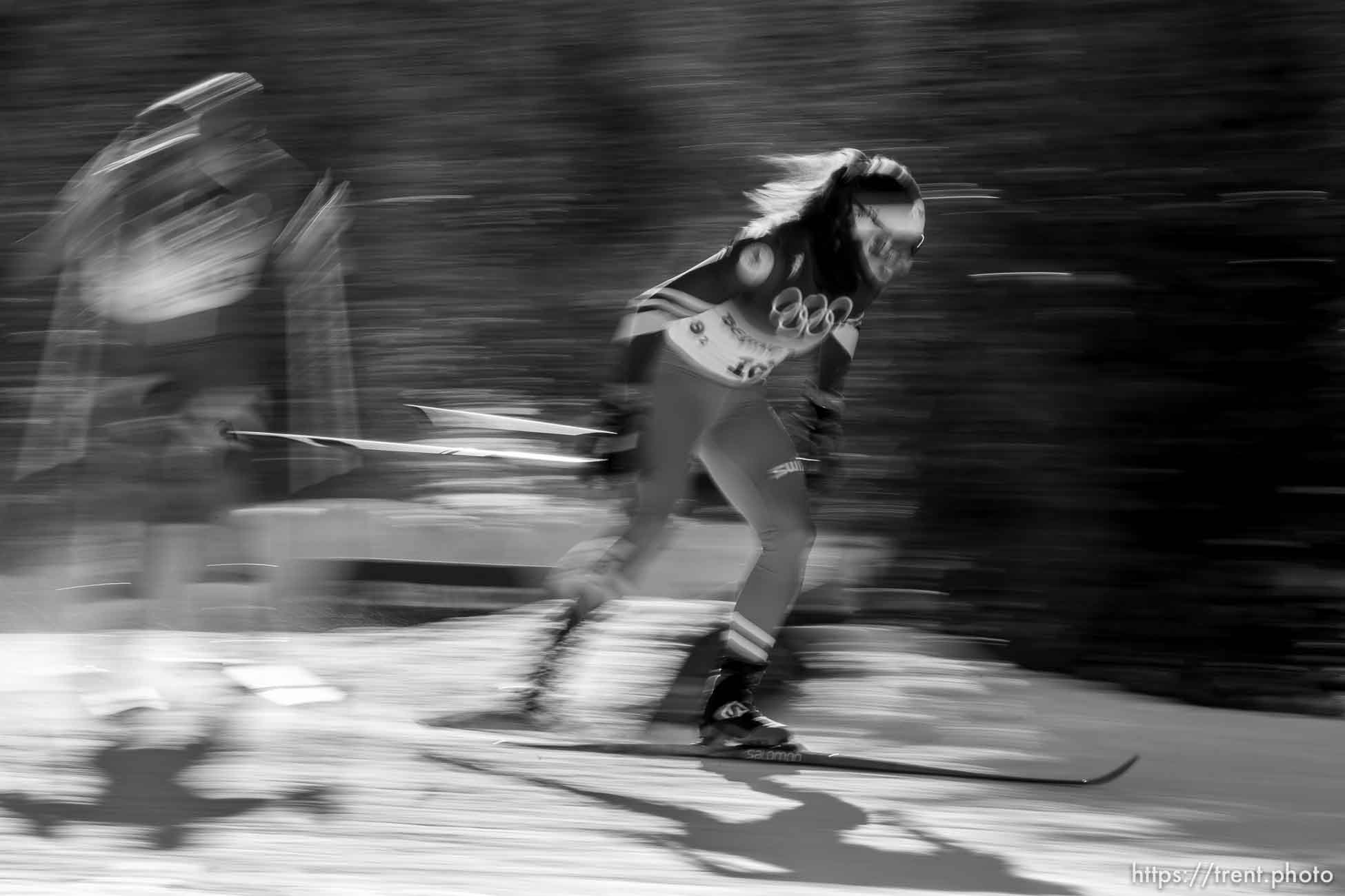 (Trent Nelson  |  The Salt Lake Tribune) 
in the women's team sprint classic, cross-country skiing at the 2022 Beijing Winter Olympics in Zhangjiakou on Wednesday, Feb. 16, 2022.