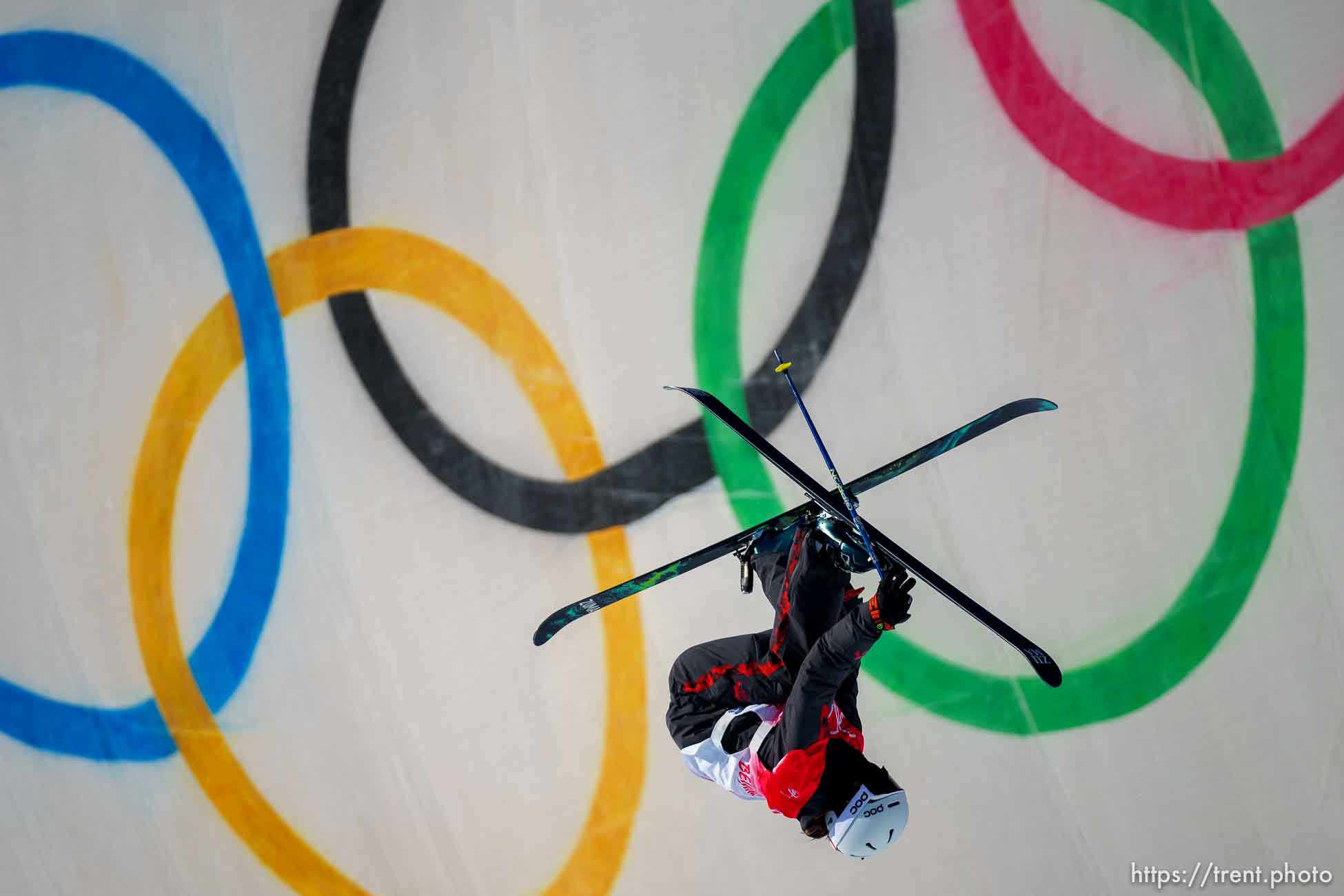 (Trent Nelson  |  The Salt Lake Tribune) Rachel Karker (Canada) in the women's halfpipe final at the 2022 Beijing Winter Olympics on Friday, Feb. 18, 2022.