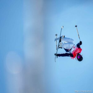 (Trent Nelson  |  The Salt Lake Tribune) Brita Sigourney (USA) in the women's halfpipe final at the 2022 Beijing Winter Olympics on Friday, Feb. 18, 2022.