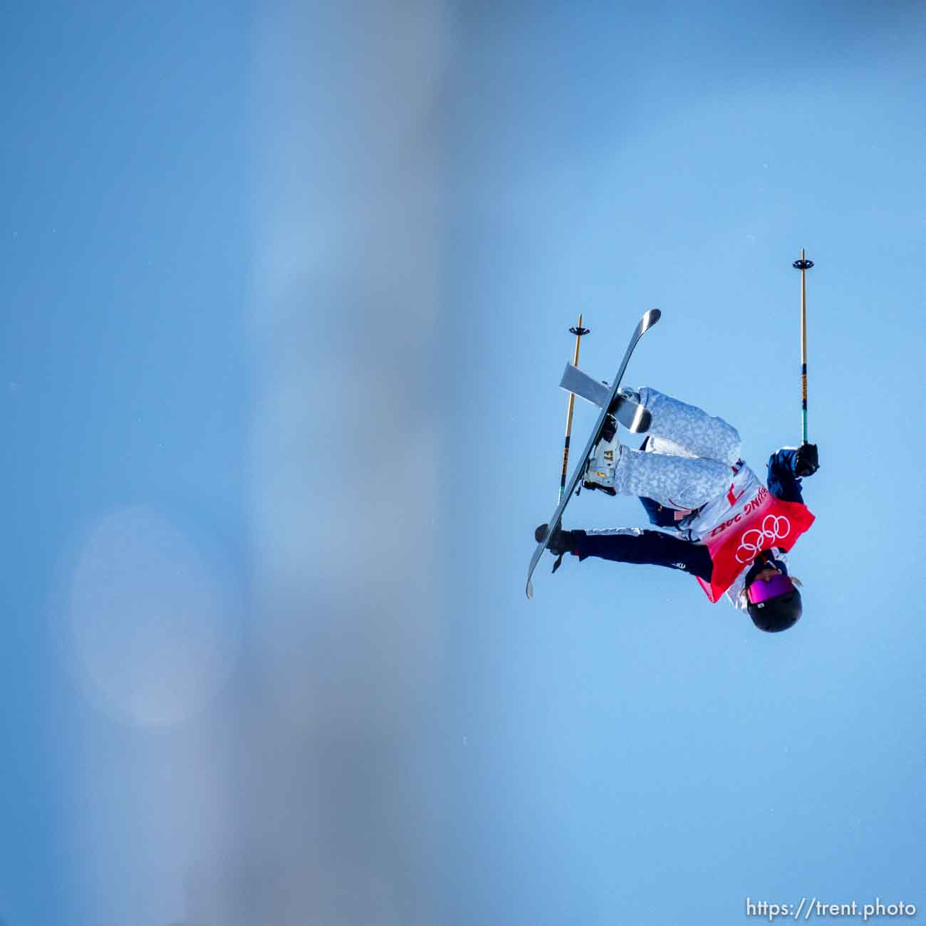 (Trent Nelson  |  The Salt Lake Tribune) Brita Sigourney (USA) in the women's halfpipe final at the 2022 Beijing Winter Olympics on Friday, Feb. 18, 2022.