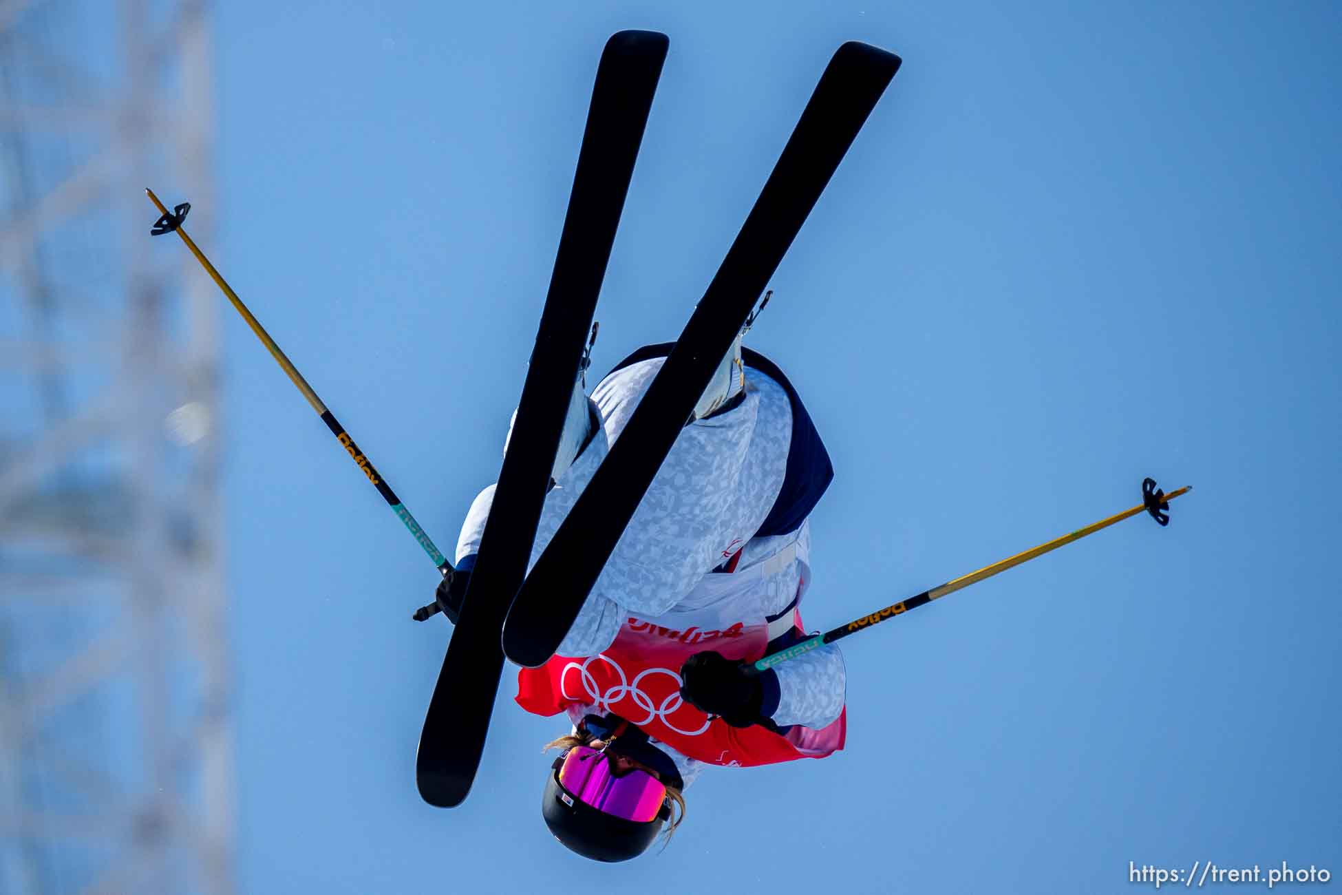 (Trent Nelson  |  The Salt Lake Tribune) Brita Sigourney (USA) in the women's halfpipe final at the 2022 Beijing Winter Olympics on Friday, Feb. 18, 2022.